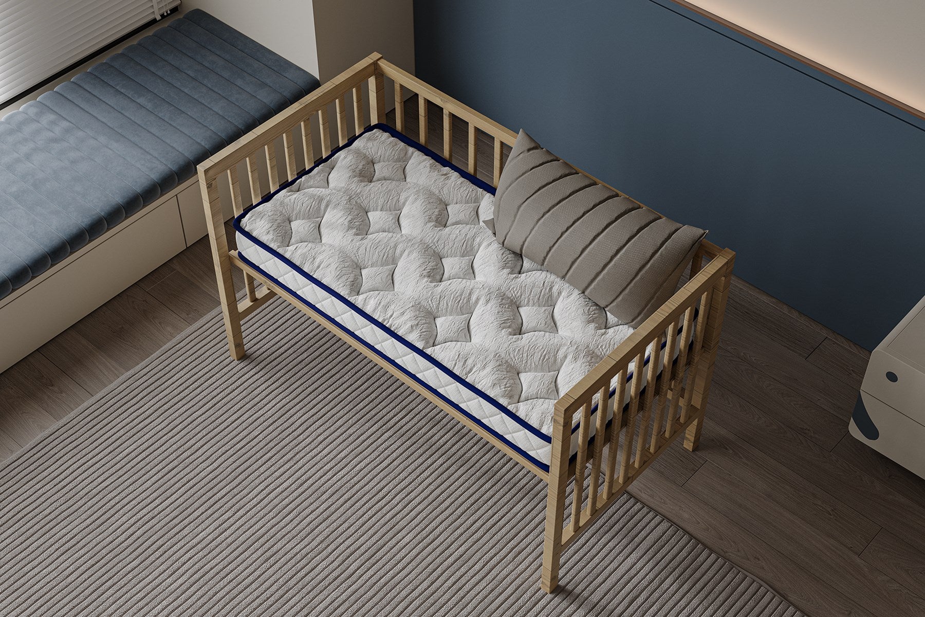 Argimo Bliss 10 cm Sünger Bebek Beşik Park Yatağı