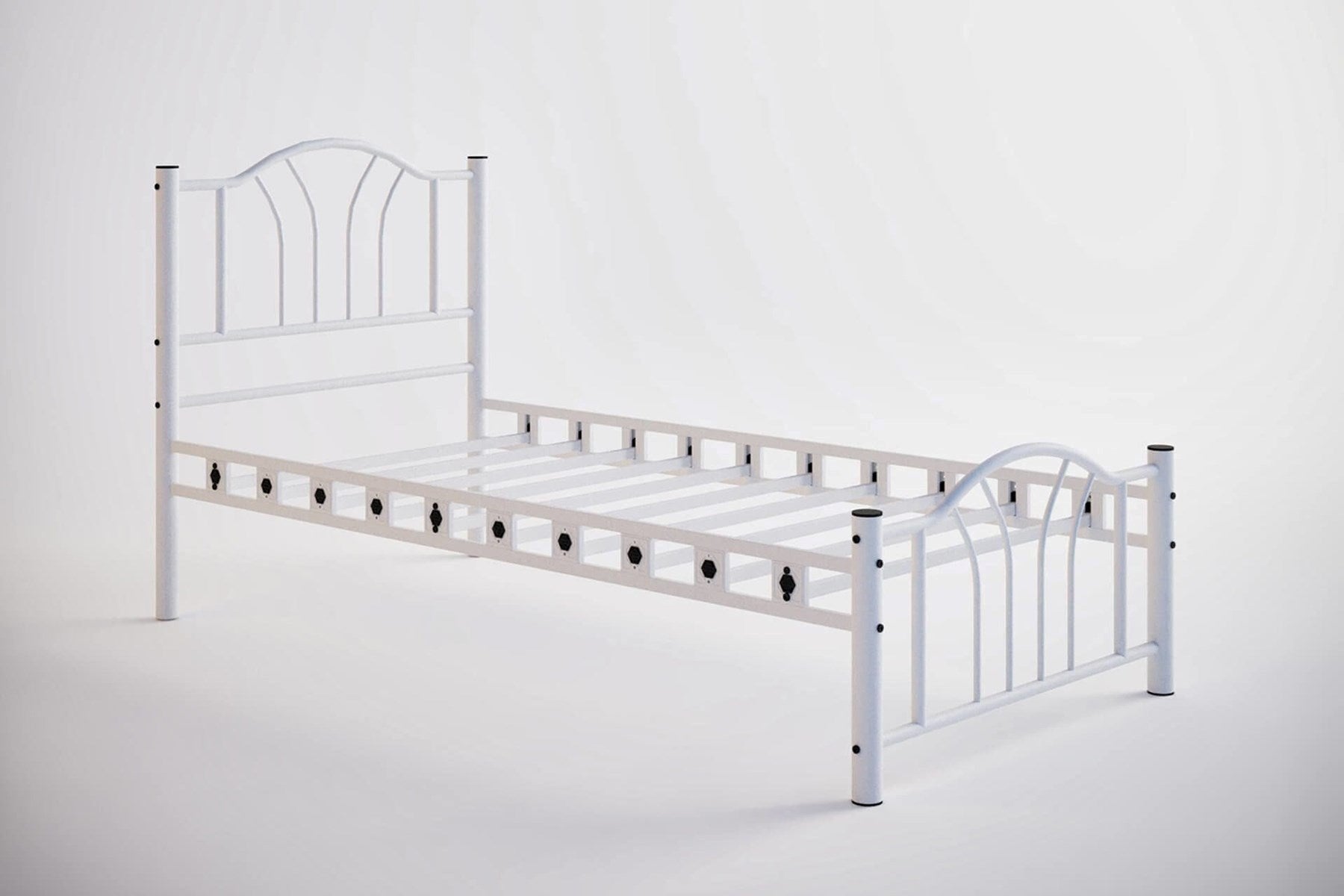 Argimo Bella Tek Kişilik Ferforje Metal Karyola