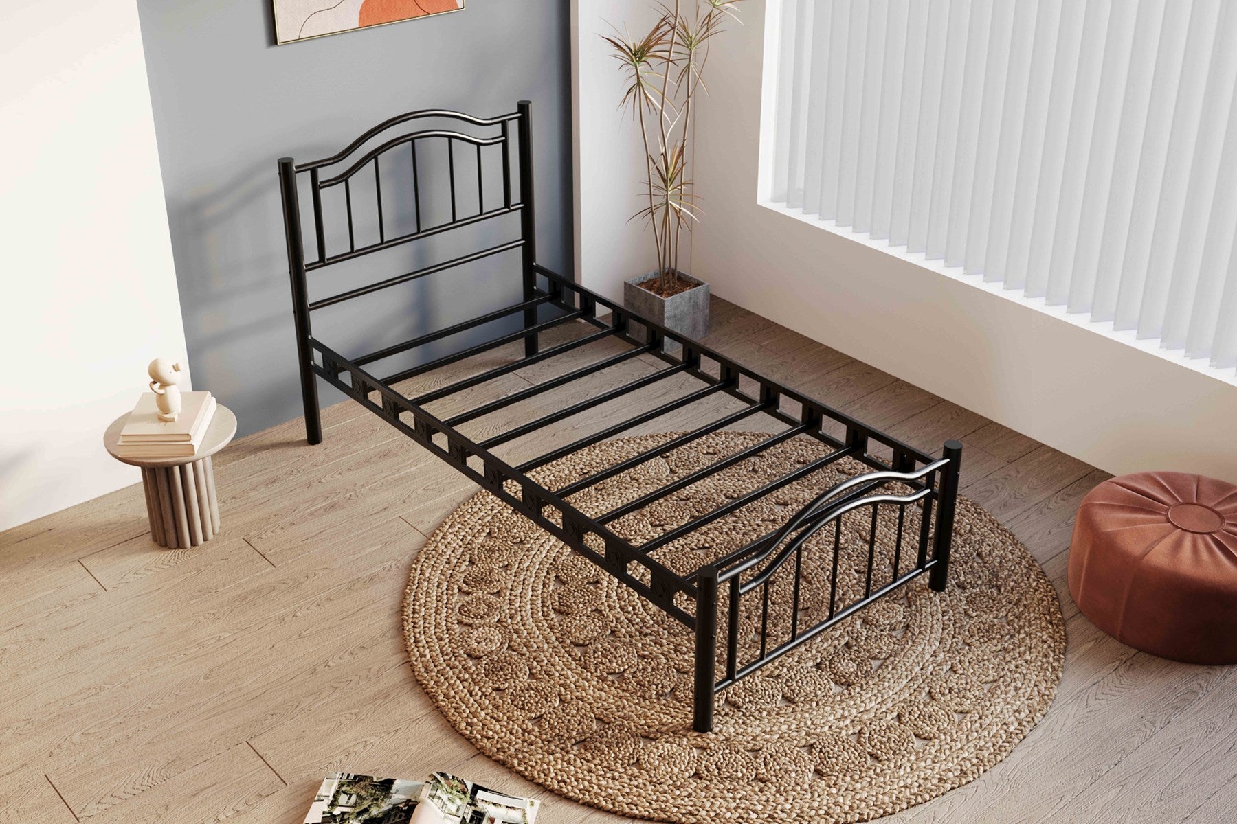 Argimo Belinay Ferforje Metal Tek Kişilik Karyola