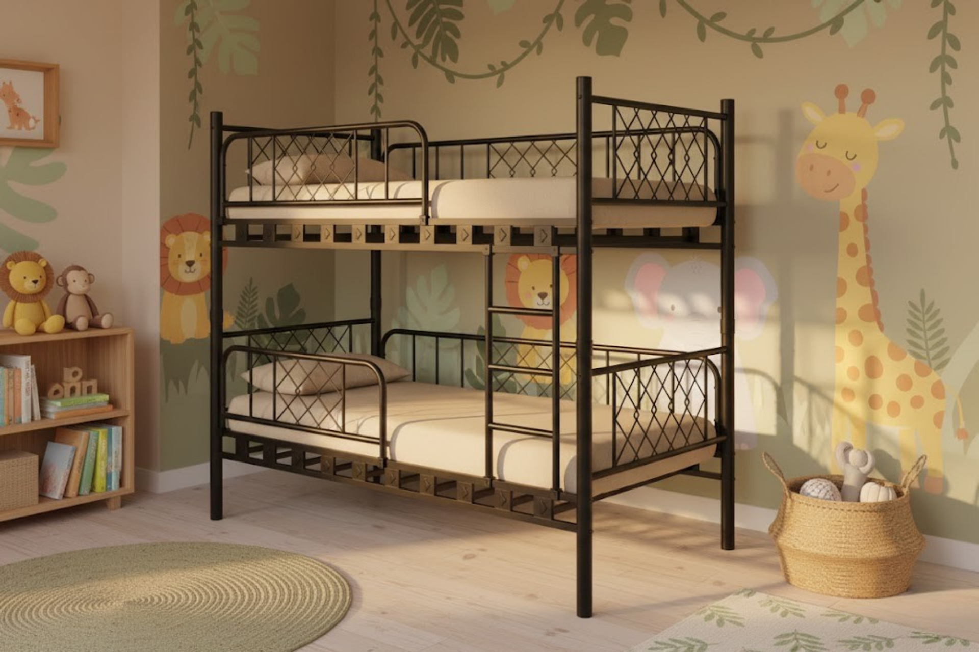 Argimo Metis Çift Katlı Ekstra Korkuluklu Güvenlikli Ranza