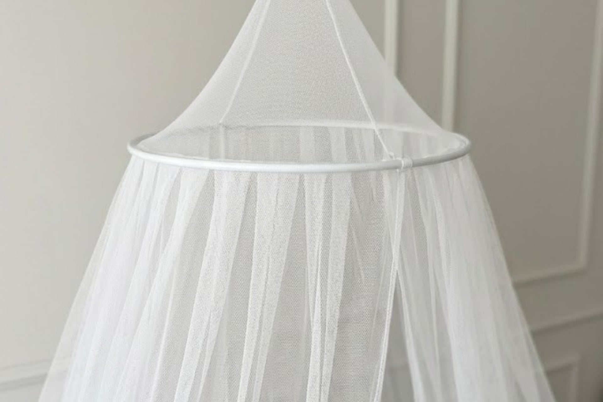 Argimo Bebek Park Beşik Cibinliği Bebek Karyola Tülü Beyaz