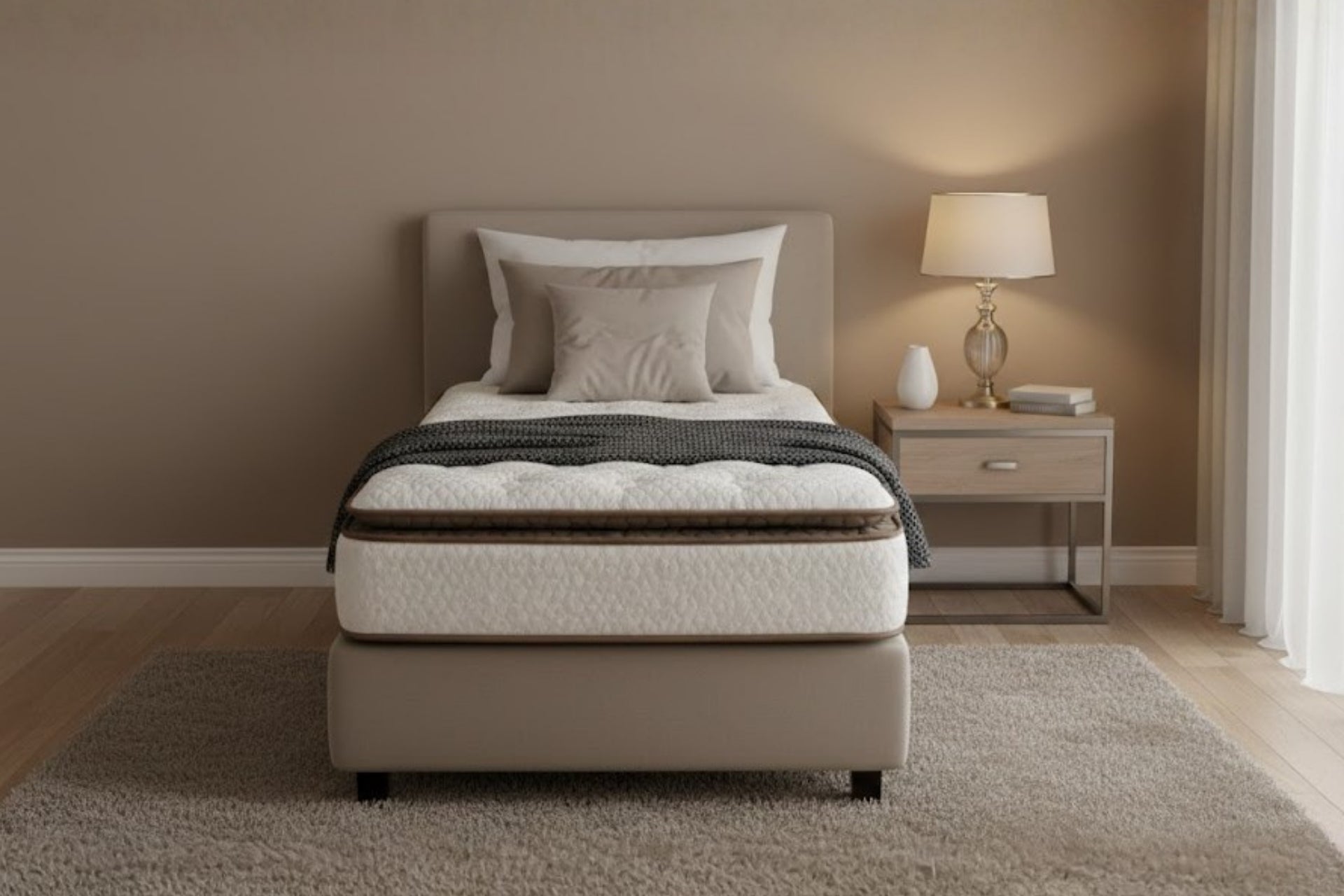 Argimo Cortado Tek Kişilik Pedli Paket Yaylı Yatak 30 cm