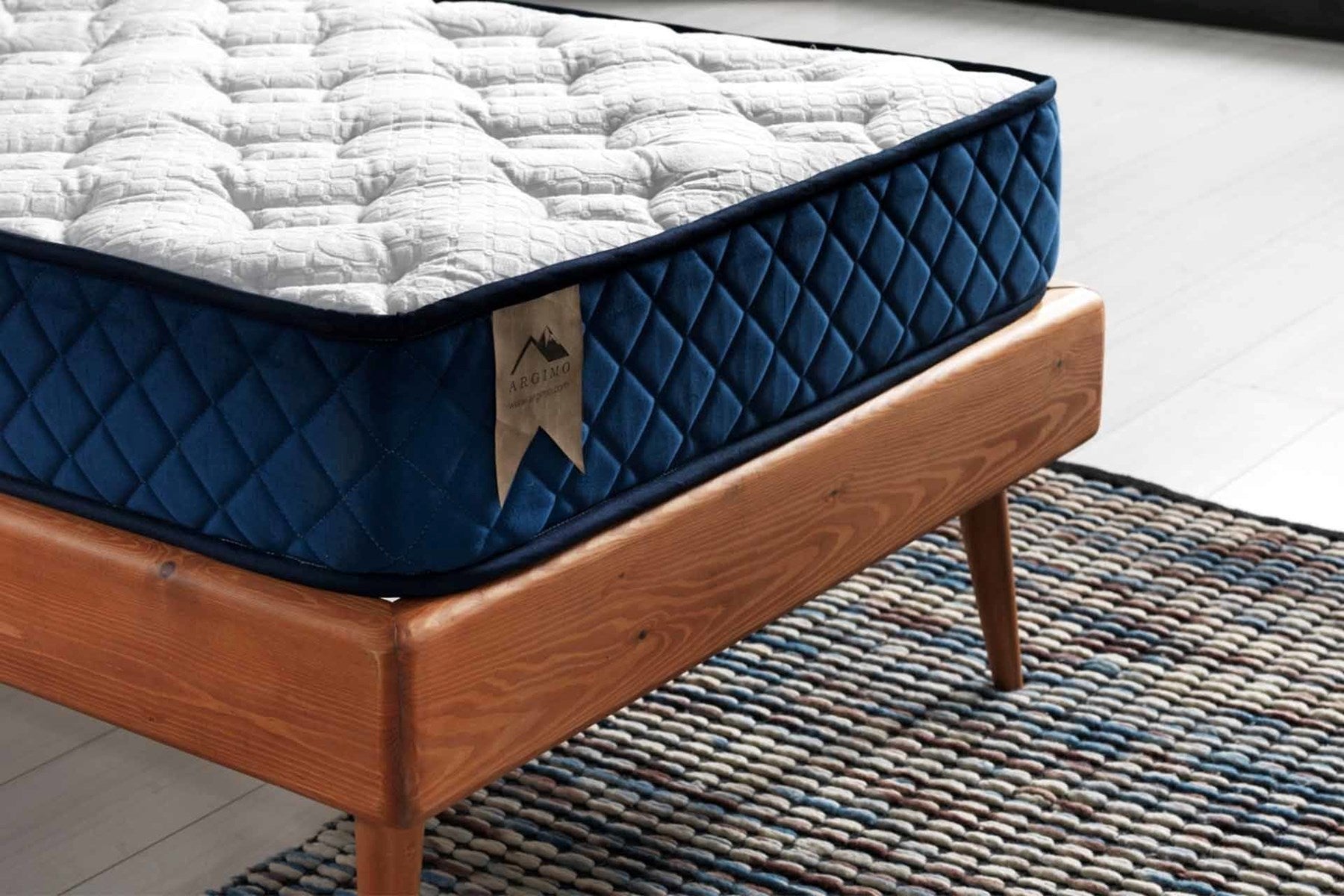 Argimo Tek Kişilik Kuş Tüy Örme Kumaşlı Sünger Yatak