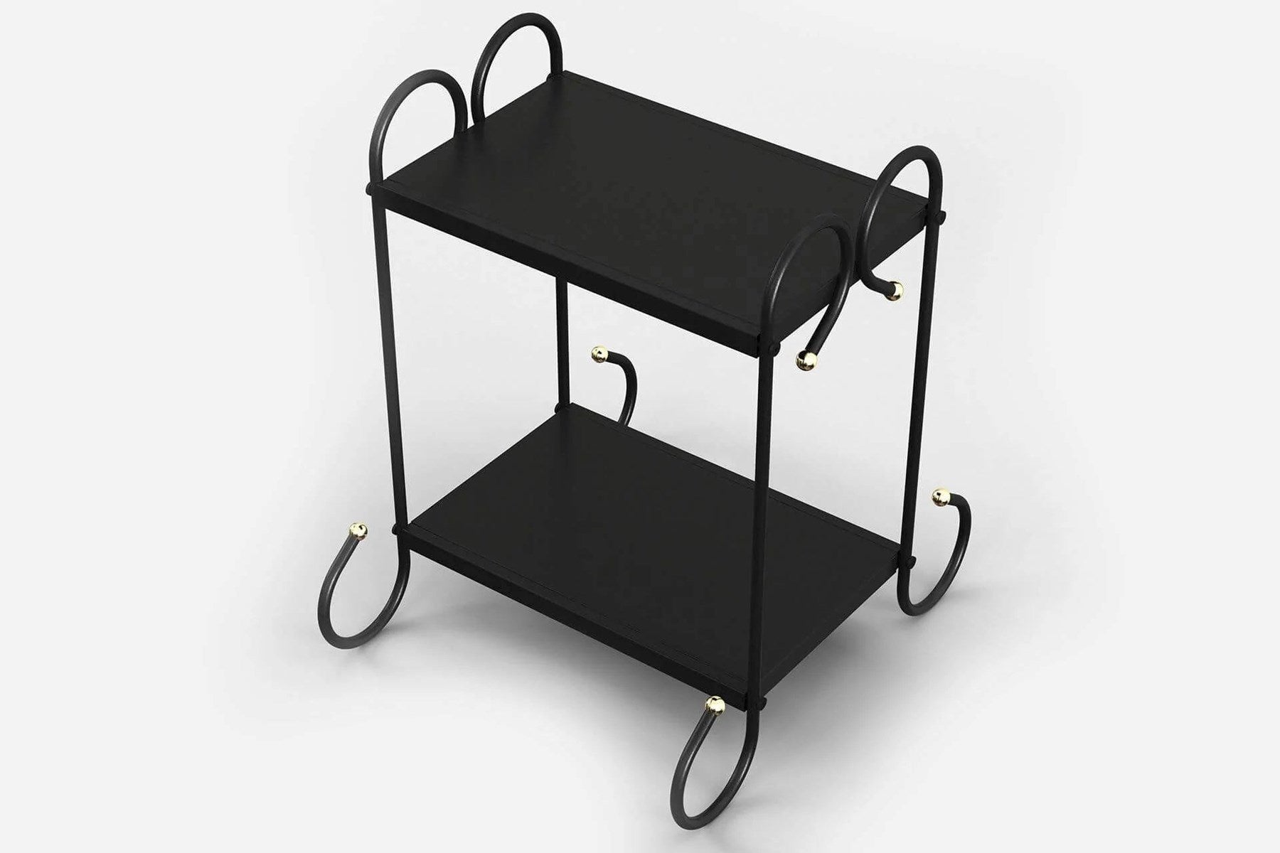 Argimo Truva Retro Ferforje Metal Komodin