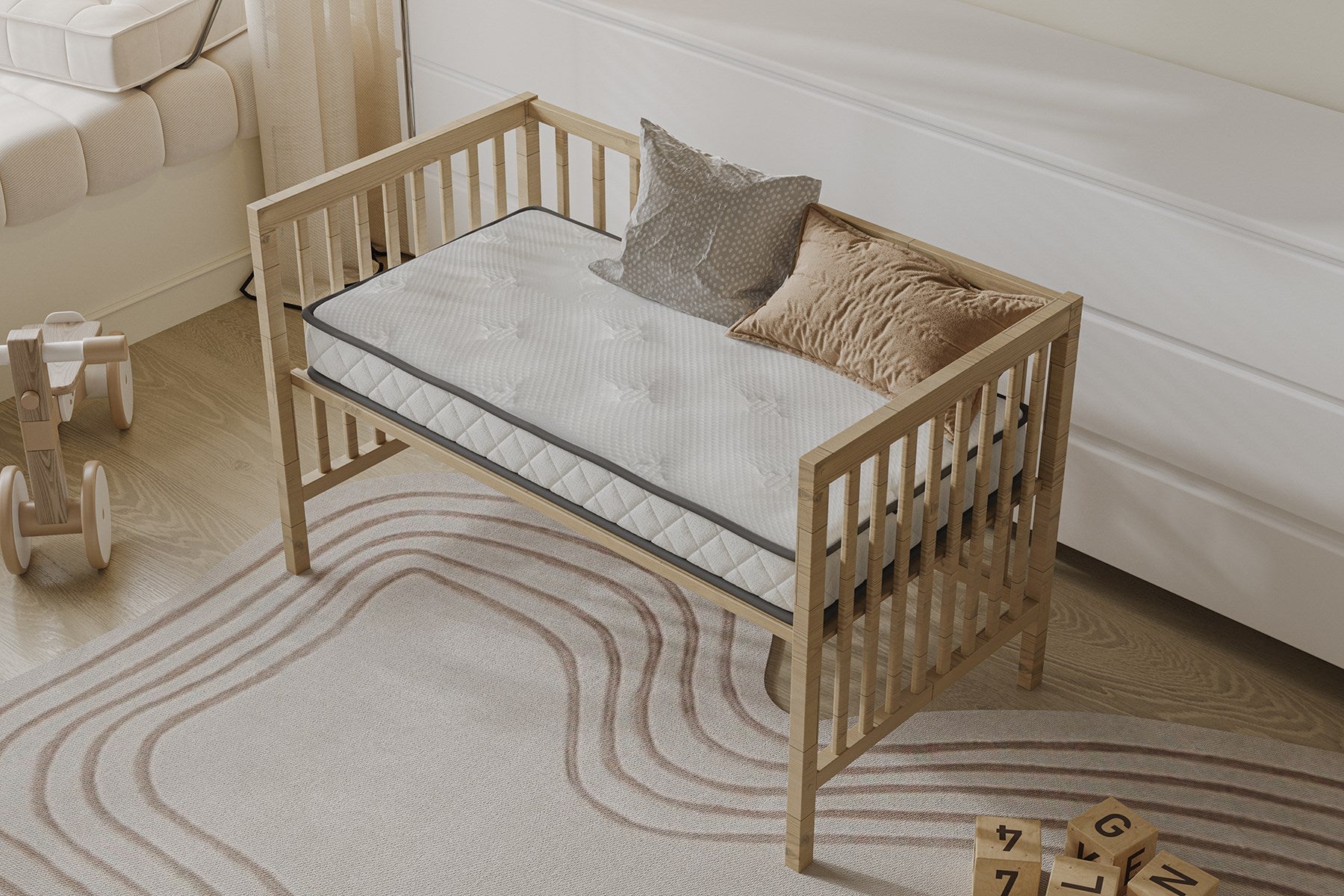 Argimo Nimbus 10 cm Sünger Bebek Beşik Park Yatağı