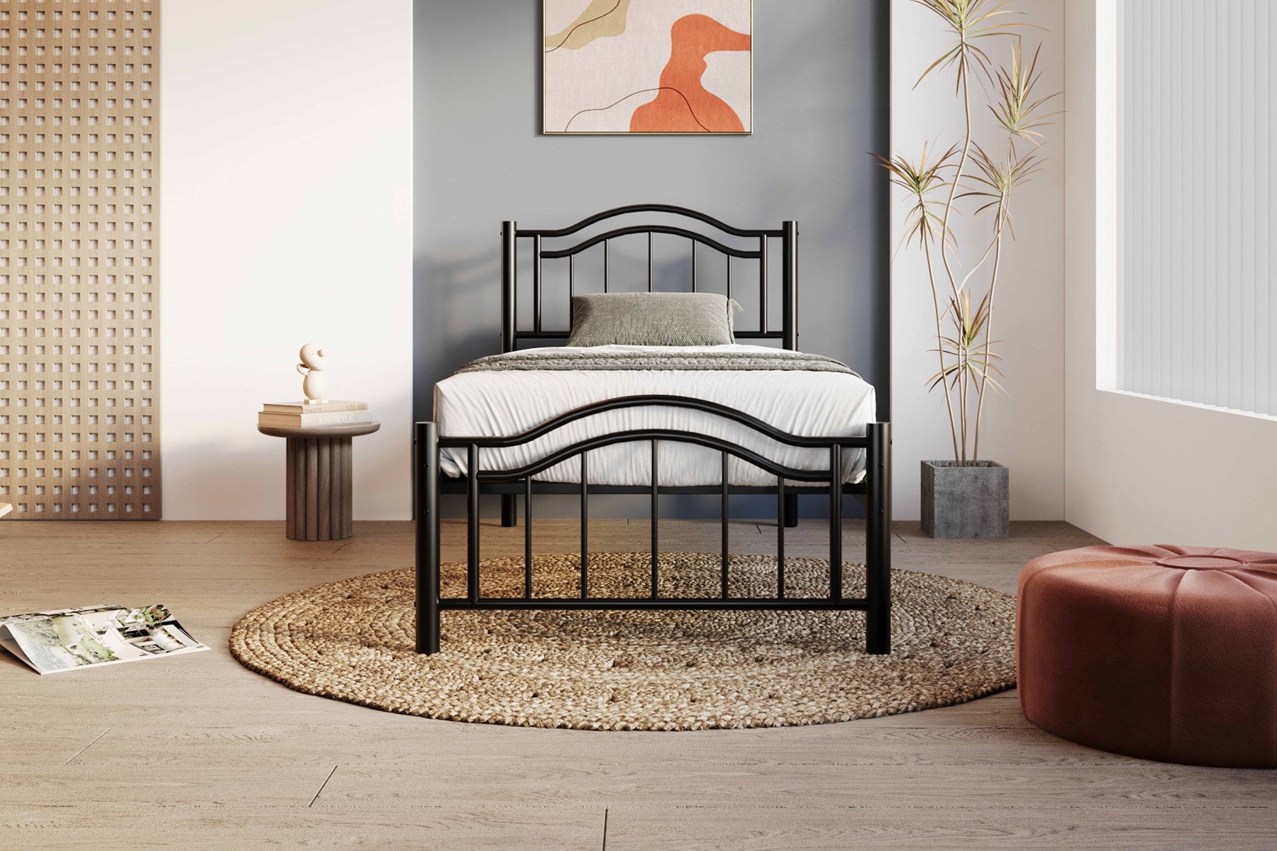 Argimo Belinay Ferforje Metal Tek Kişilik Karyola