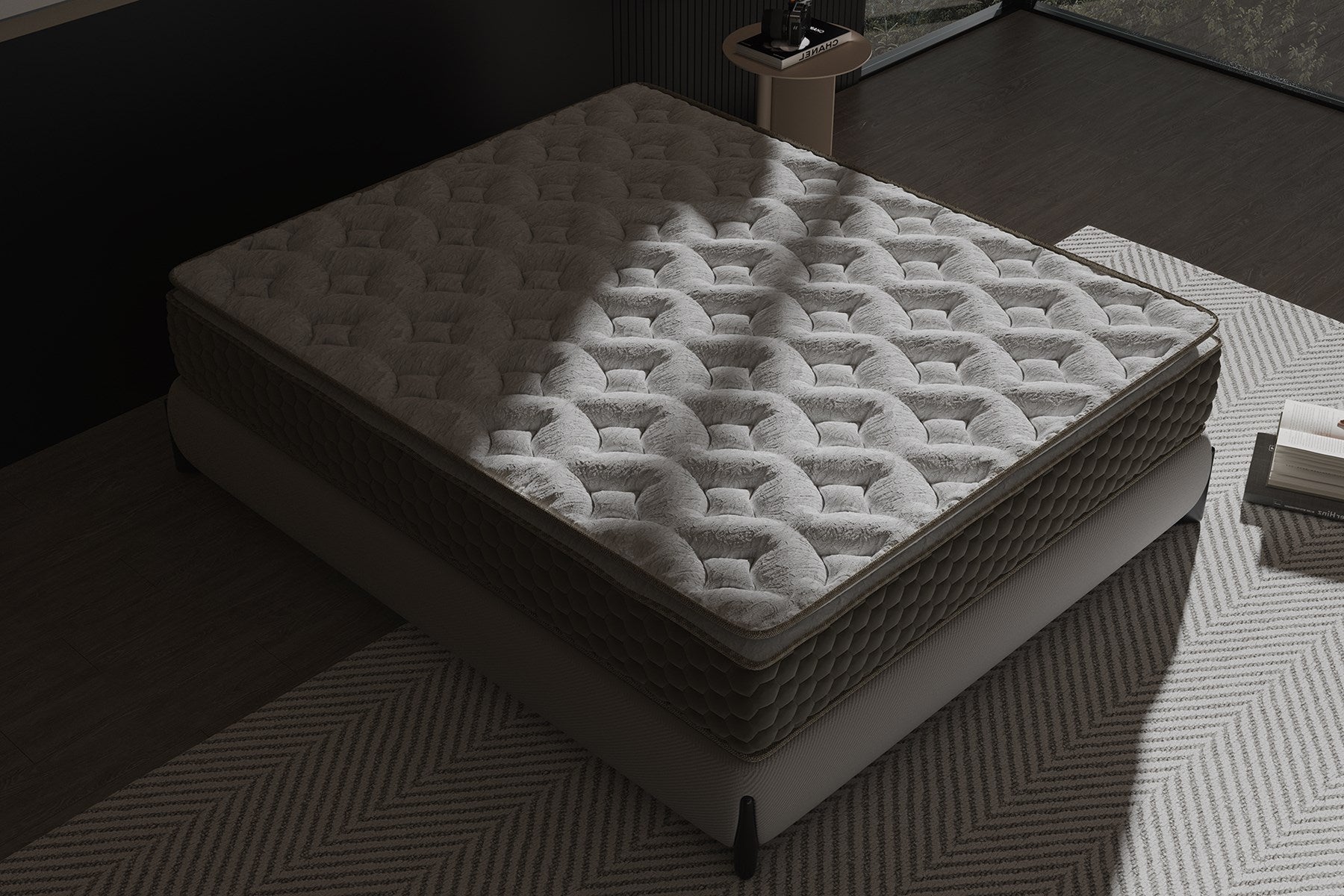 Argimo Mocha Çift Kişilik Pedli Paket Yaylı Yatak 30 cm