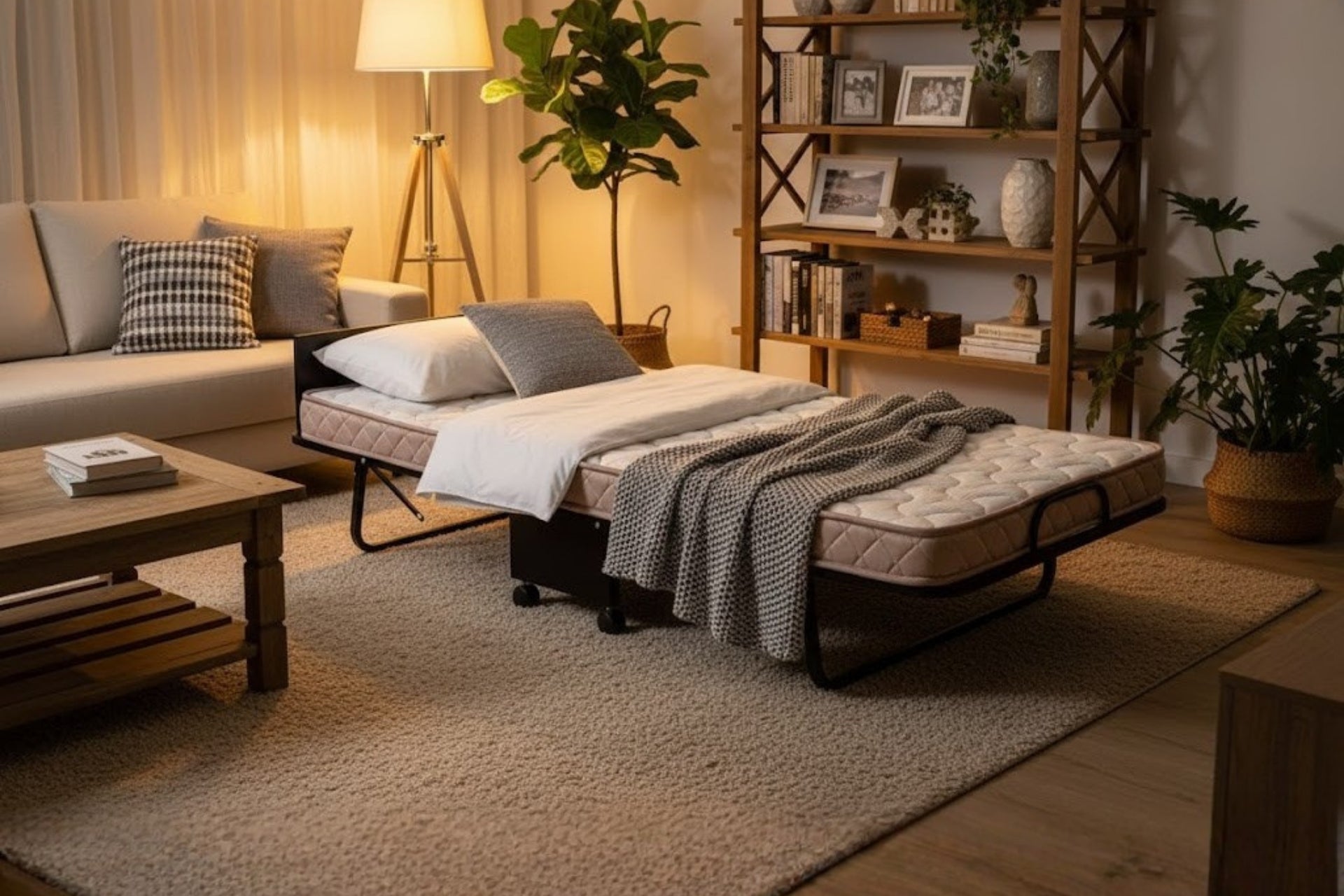 Argimo Miranda Tek Kişilik 90x190 Katlanır Siyah Somya Ek Yatak