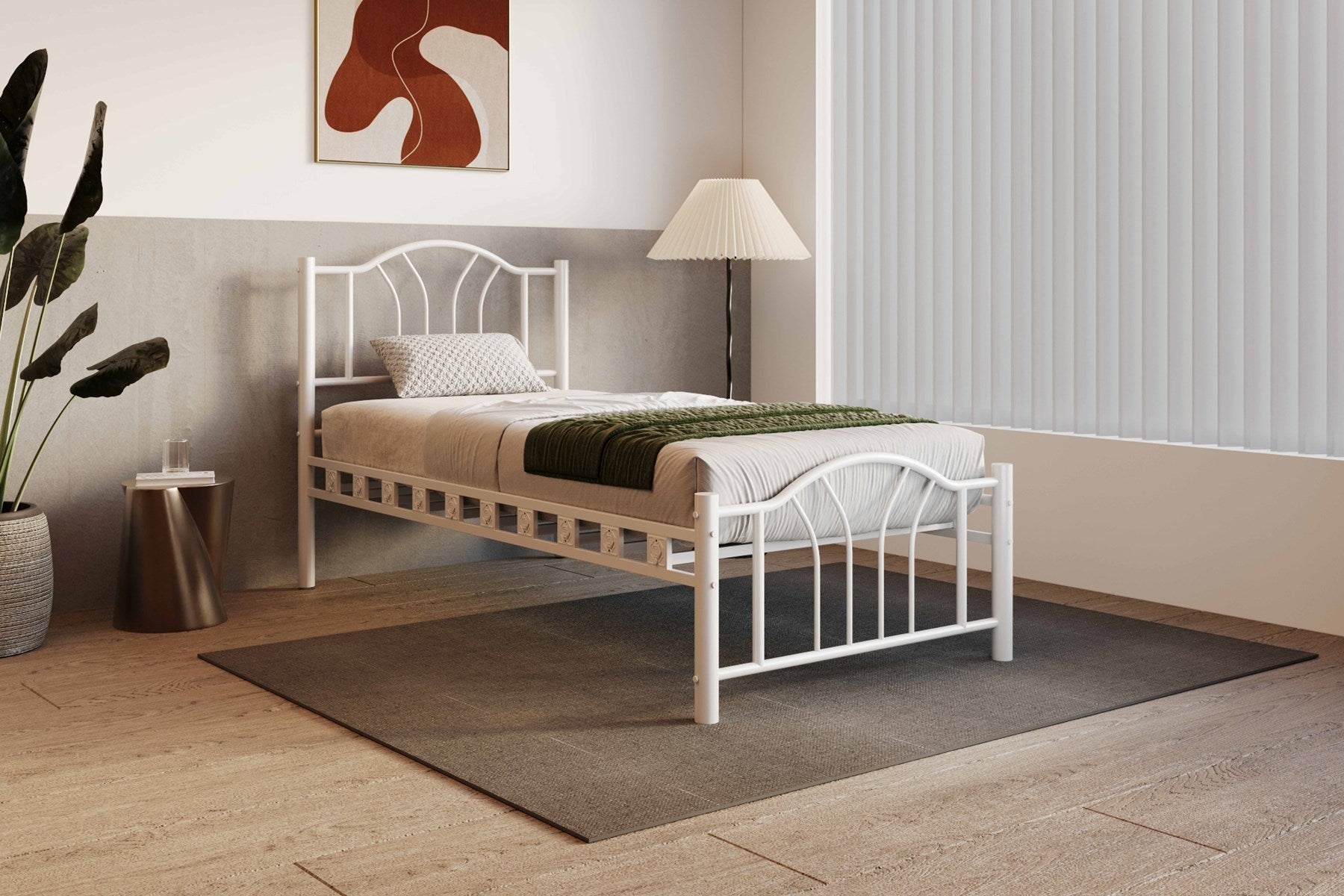 Argimo Bella Tek Kişilik Ferforje Metal Karyola