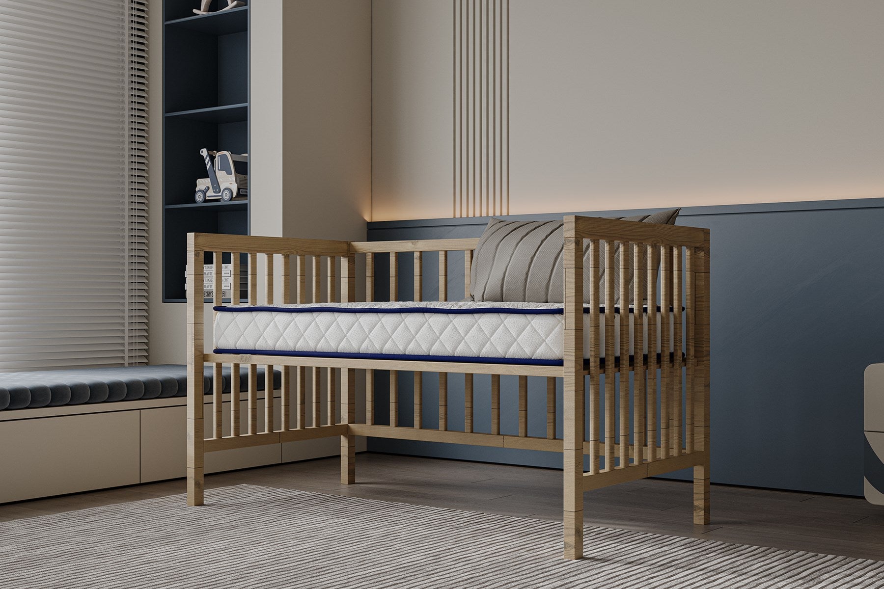 Argimo Bliss 10 cm Sünger Bebek Beşik Park Yatağı