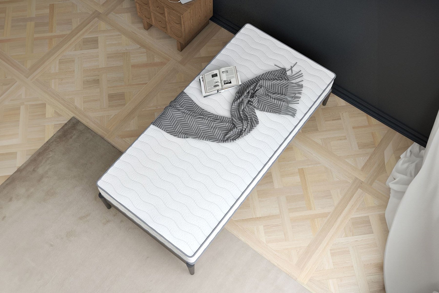 Argimo Cloud Tek Kişilik Yaylı Yatak