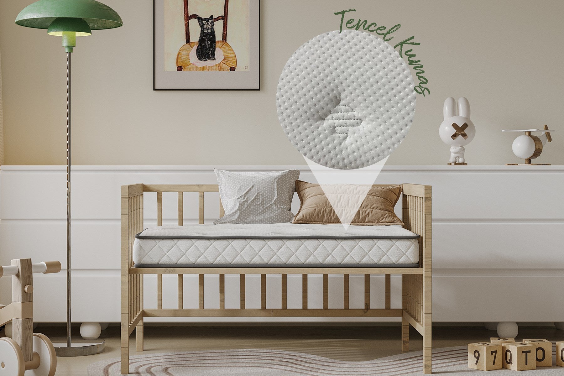 Argimo Nimbus 10 cm Sünger Bebek Beşik Park Yatağı