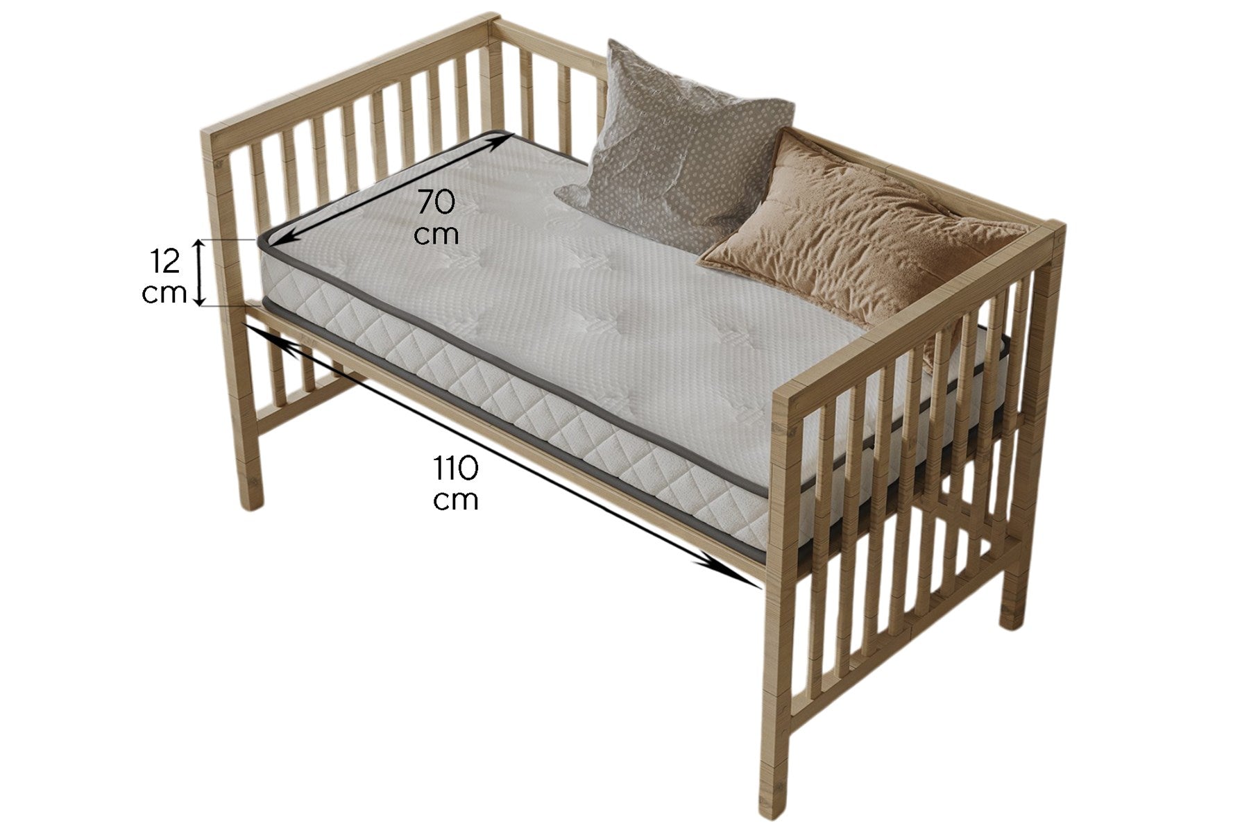 Argimo Nimbus 10 cm Sünger Bebek Beşik Park Yatağı