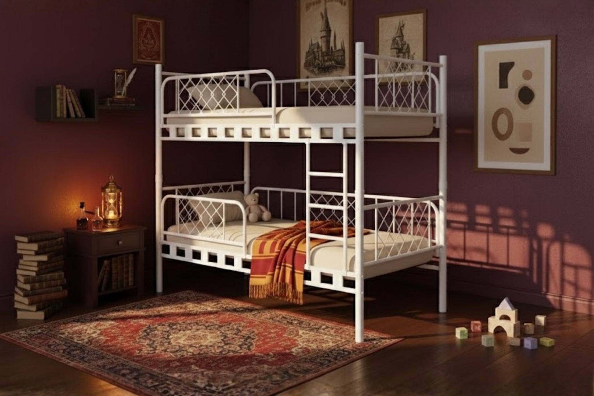 Argimo Metis Çift Katlı Ekstra Korkuluklu Güvenlikli Ranza