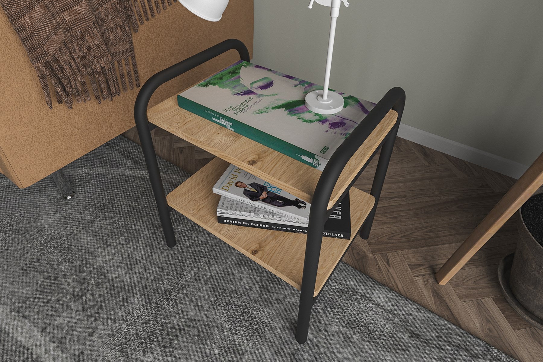 Argimo Vera Metal Yatak Başı Komodin