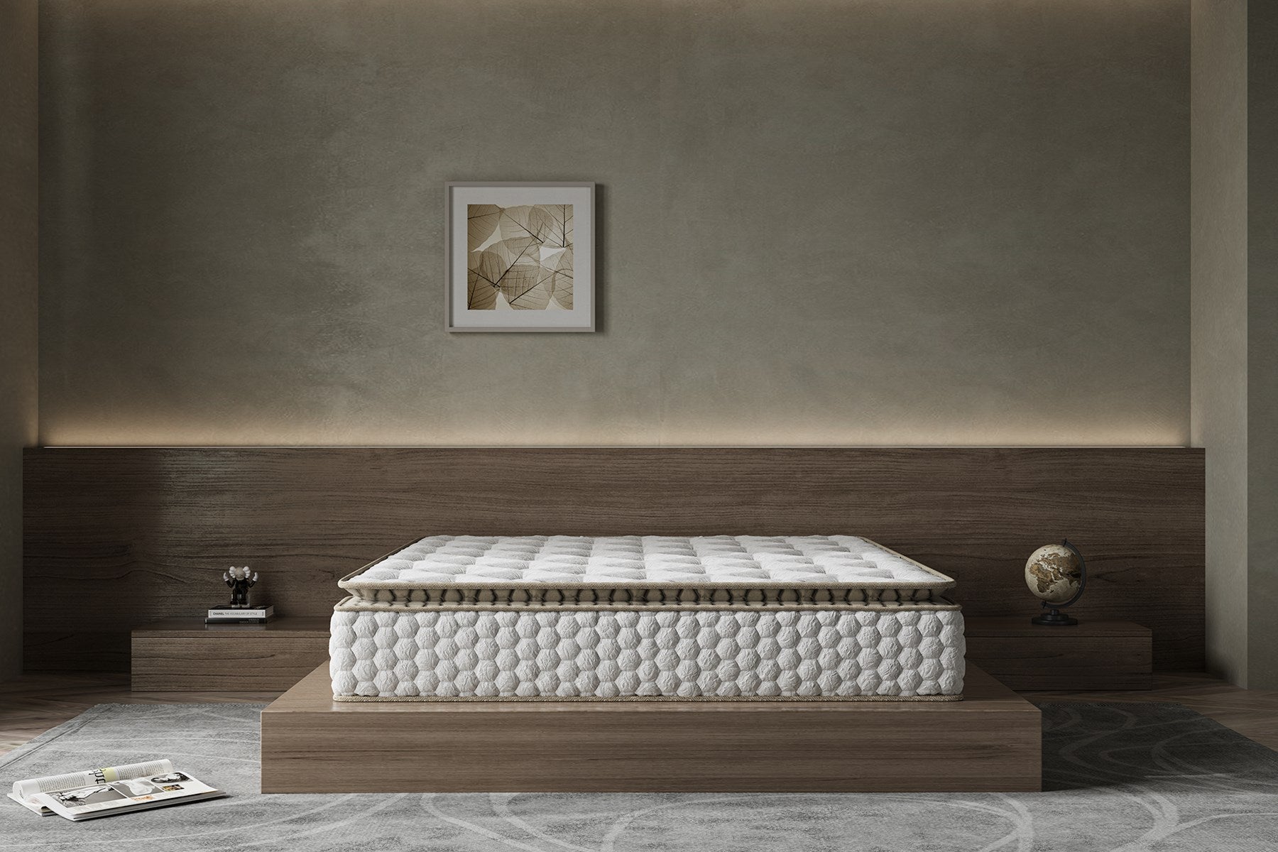 Argimo Cortado Çift Kişilik Pedli Paket Yaylı Yatak 30 cm