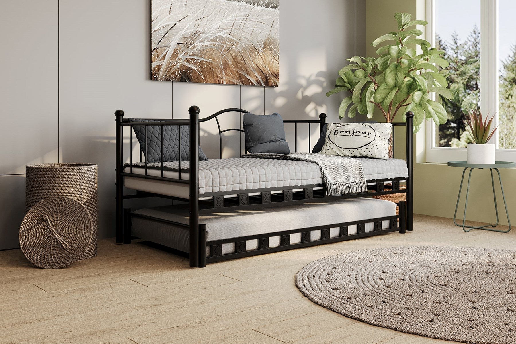 Argimo Kamelya Yavrulu Daybed Sedir Karyola