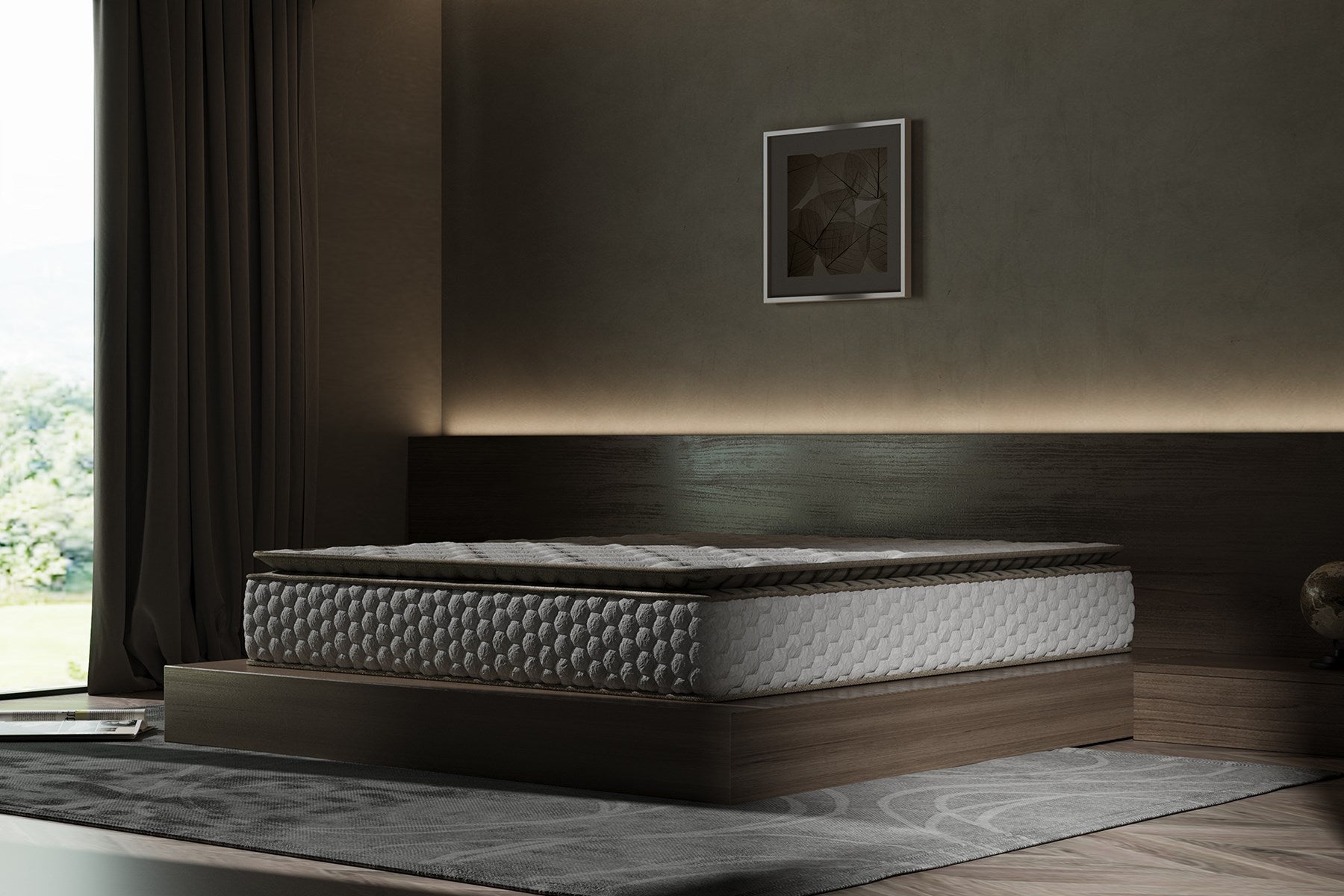 Argimo Cortado Çift Kişilik Pedli Paket Yaylı Yatak 30 cm