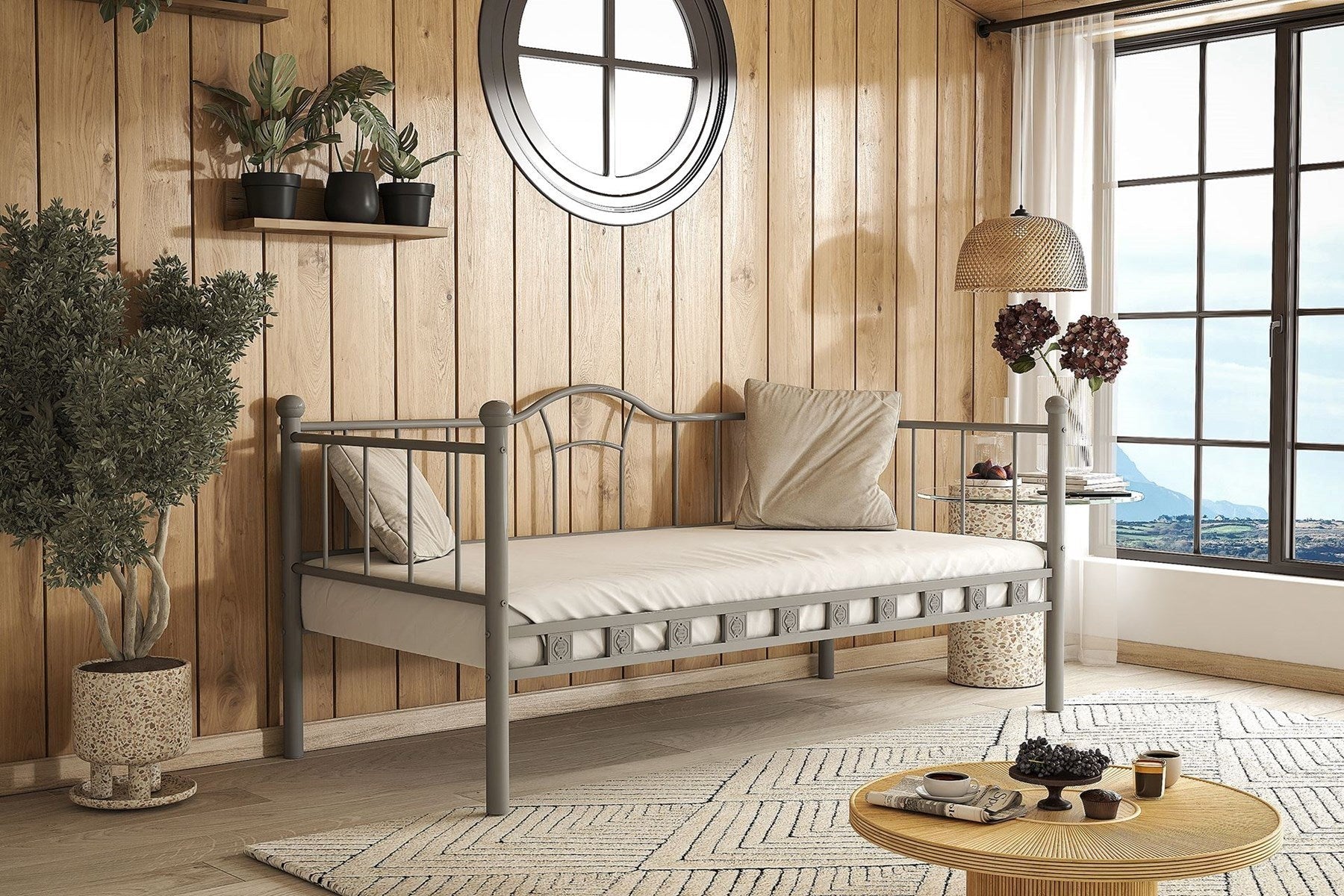 Argimo Kamelya Sedir Metal Karyola