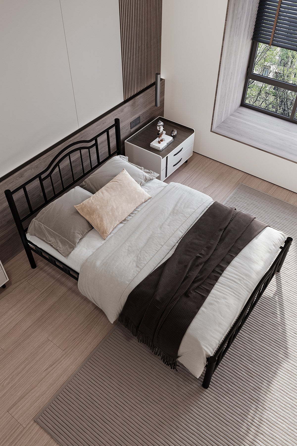 Argimo Belinay Ferforje Metal Çift Kişilik Karyola