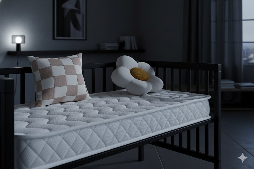 Argimo Bunny Metal Bebek Beşiği Seti 60x120 Beyaz (Beşik + Uyku Seti + Cibinlik + Yatak Dahil)