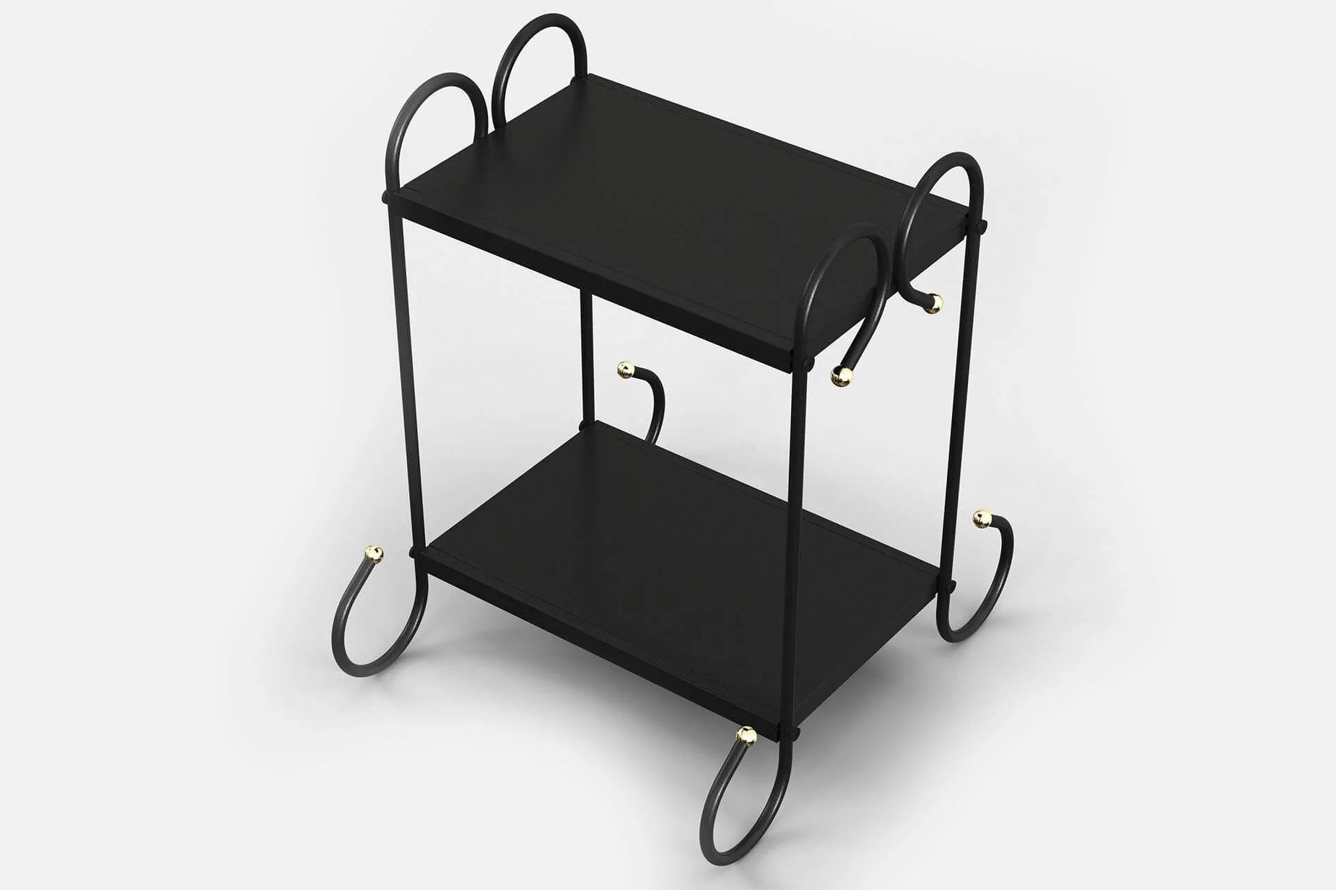 Argimo Truva Retro Ferforje Metal Komodin Argimo