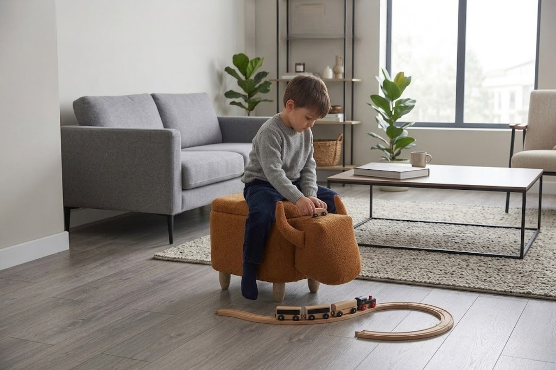 Argimo Rodeo Boğa Figürlü Sandıklı Puf