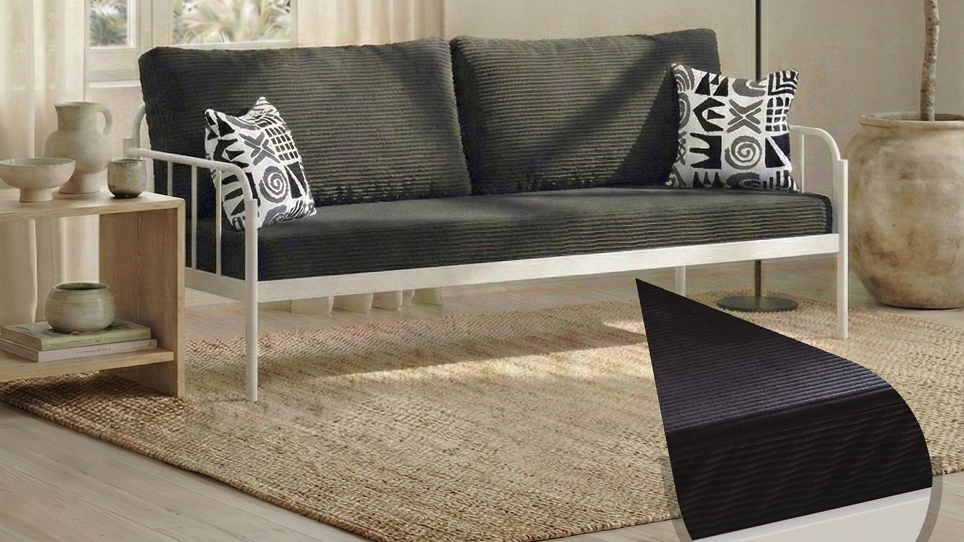 Argimo Sofia Kırlentli Minderli Metal Karyola