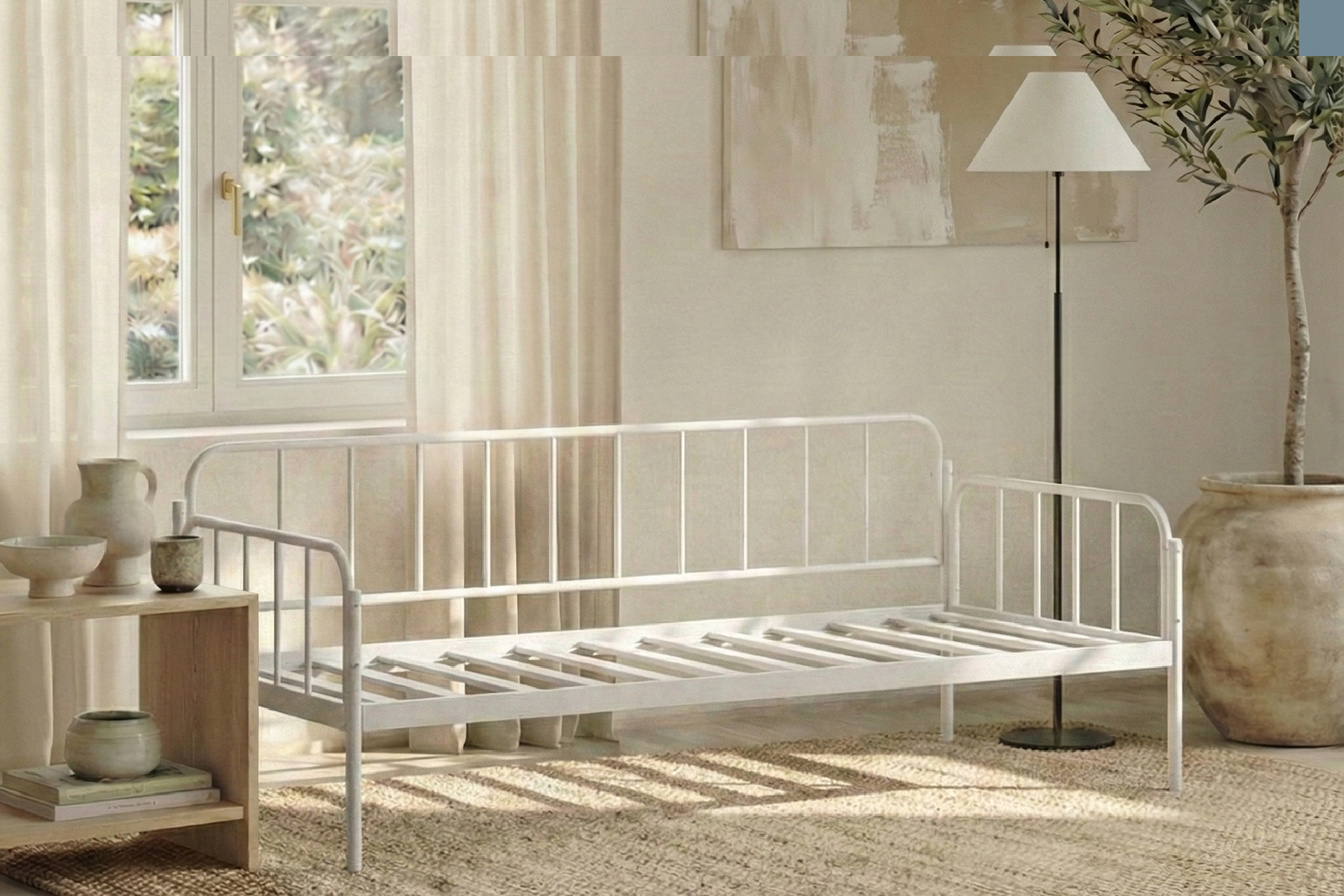 Argimo Sofia Kırlentli Minderli Metal Karyola