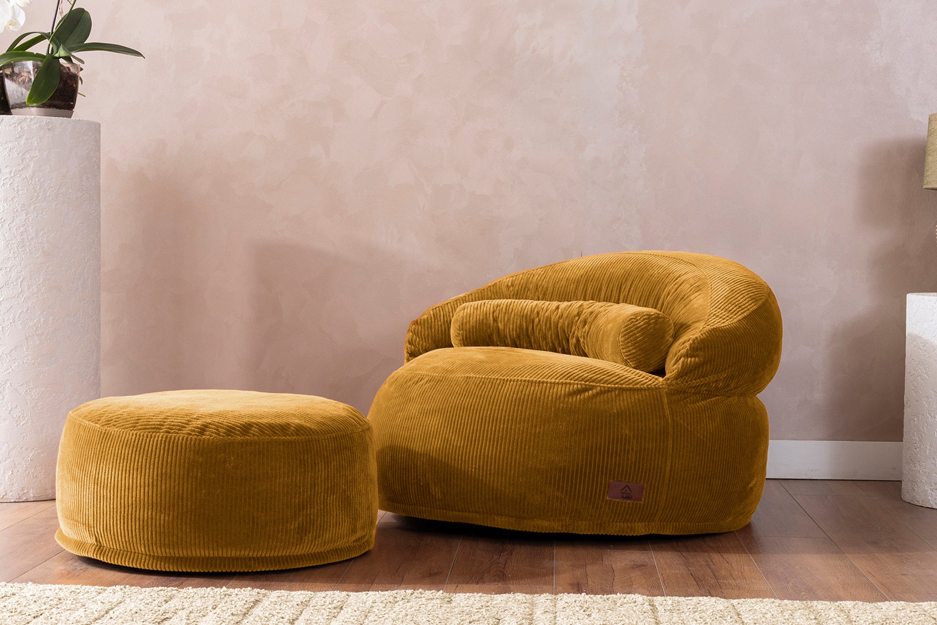 Argimo Elissa Yıkanabilir Tek Kişilik Berjer Puf Dinlenme Koltuğu