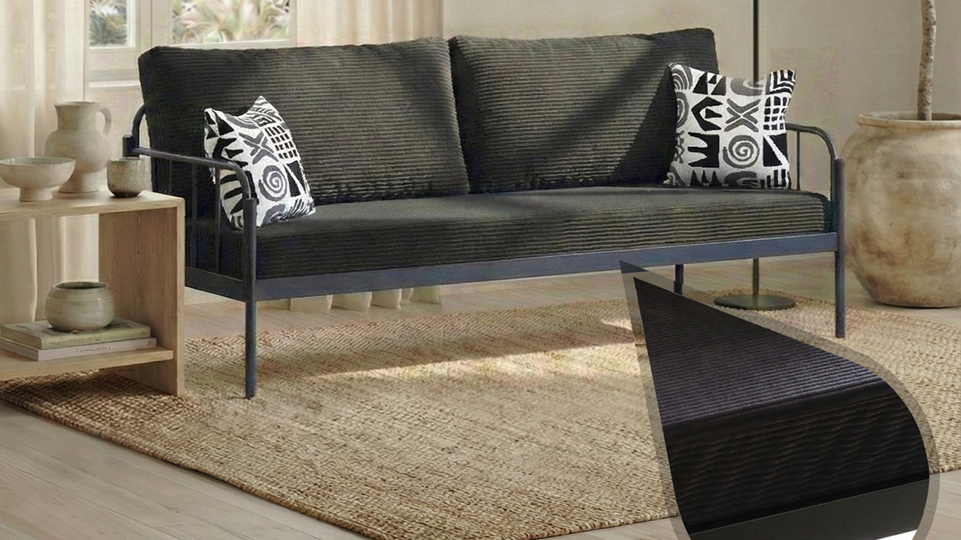 Argimo Sofia Kırlentli Minderli Metal Karyola