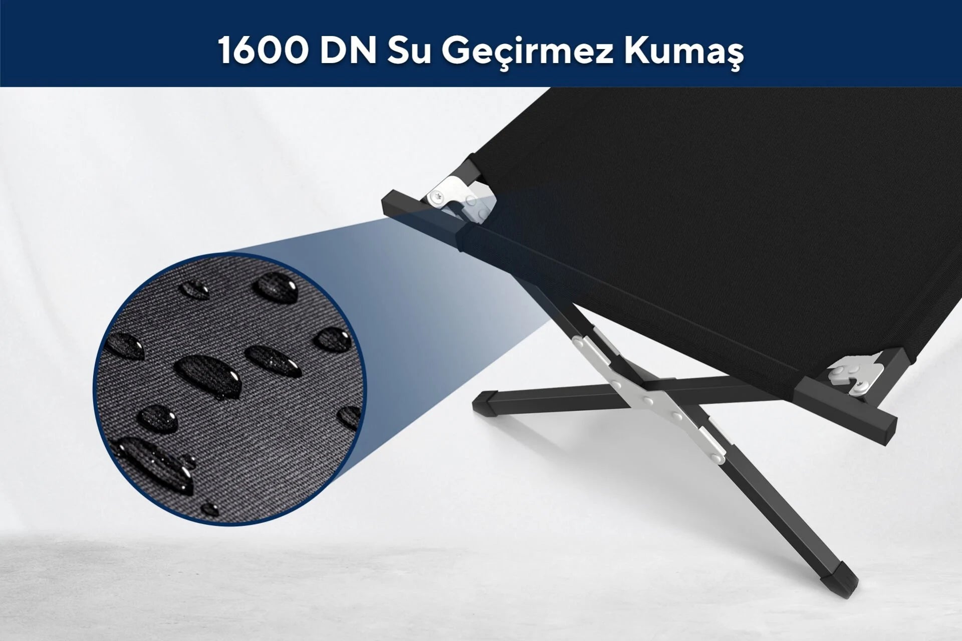 Argimo Katlanır Kampet Siyah Kamp Yatağı - Argimo