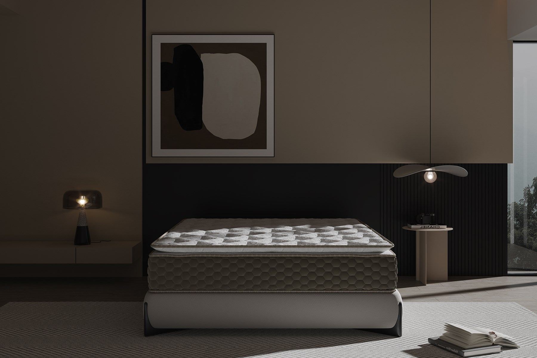 Argimo Mocha Çift Kişilik Pedli Paket Yaylı Yatak 30 cm