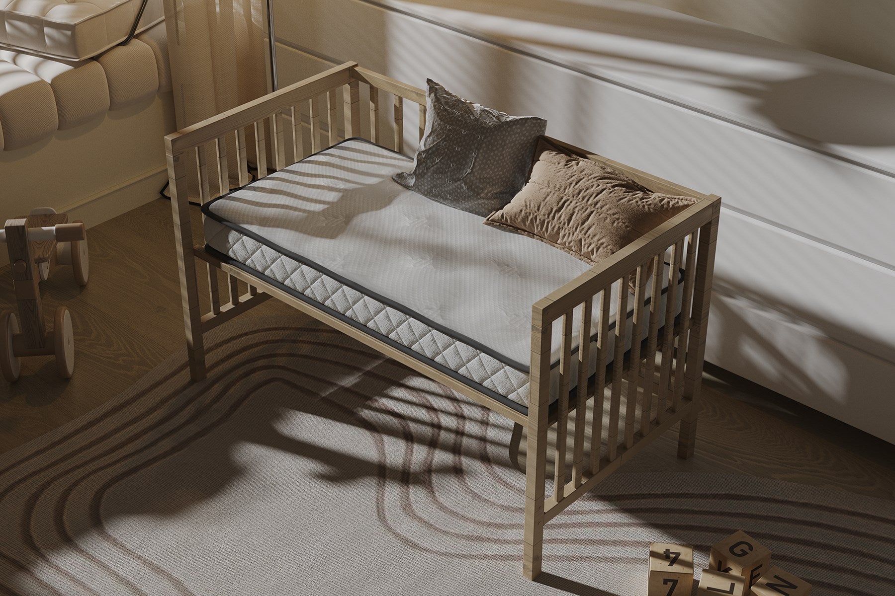 Argimo Nimbus 10 cm Sünger Bebek Beşik Park Yatağı