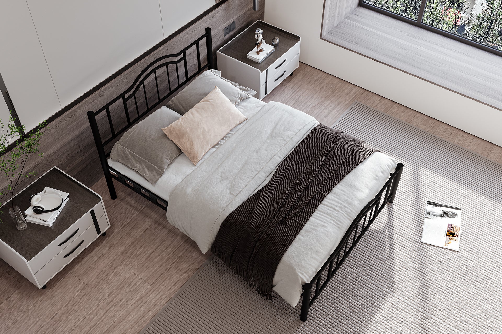 Argimo Belinay Ferforje Metal Çift Kişilik Karyola