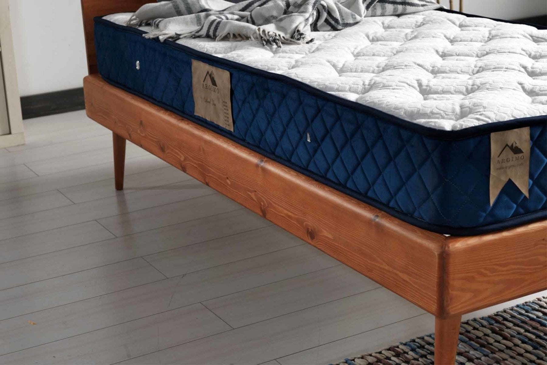 Argimo Tek Kişilik Kuş Tüy Örme Kumaşlı Sünger Yatak