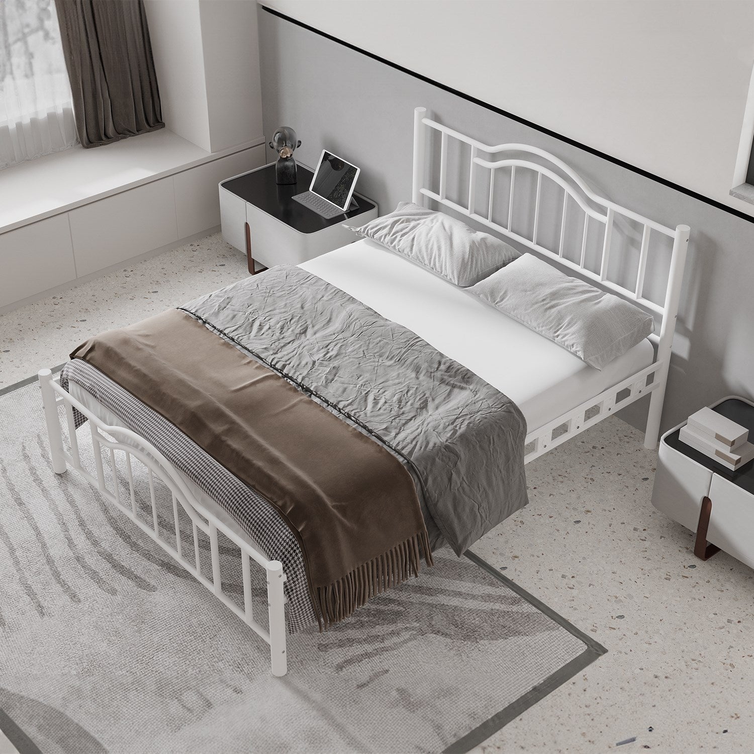 Argimo Belinay Ferforje Metal Çift Kişilik Karyola