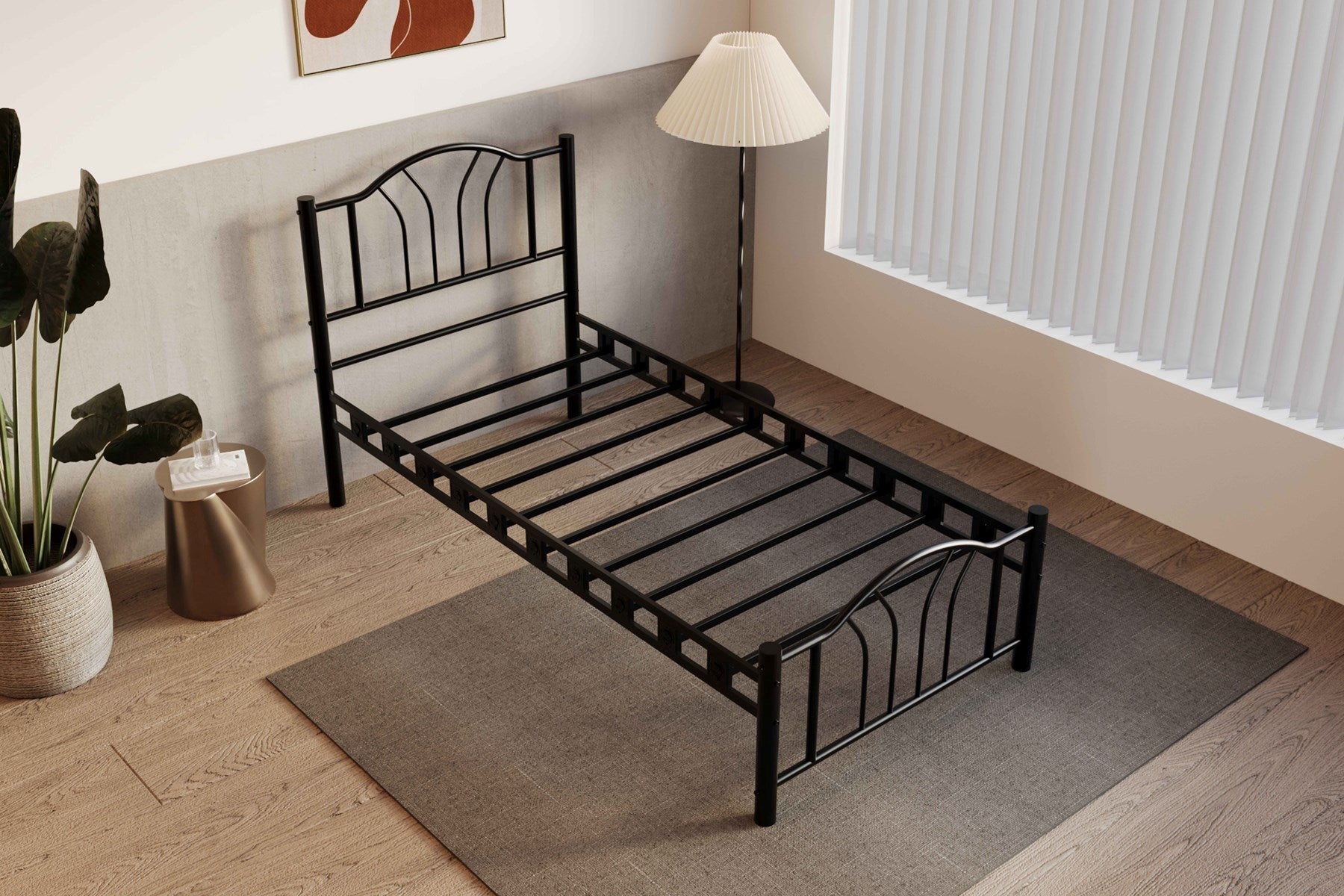 Argimo Bella Tek Kişilik Ferforje Metal Karyola