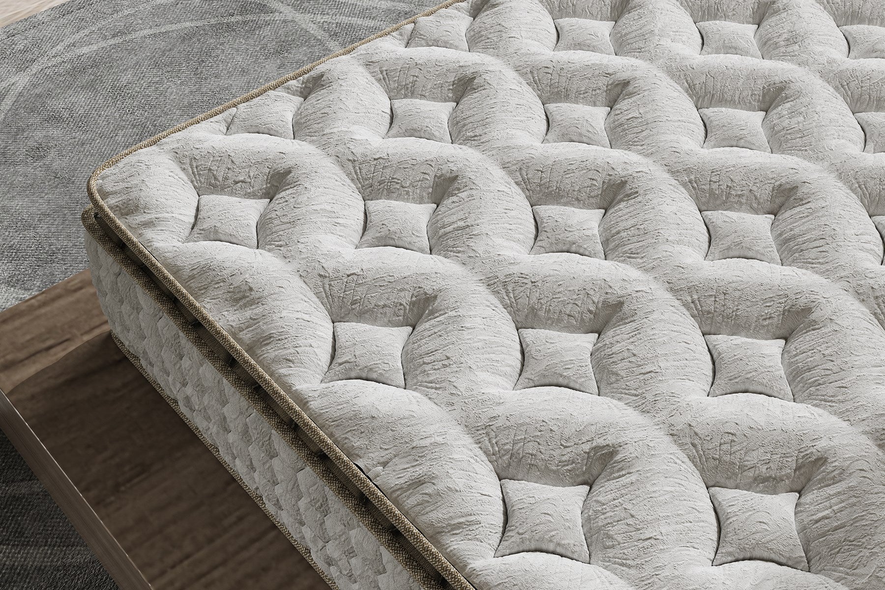 Argimo Cortado Çift Kişilik Pedli Paket Yaylı Yatak 30 cm