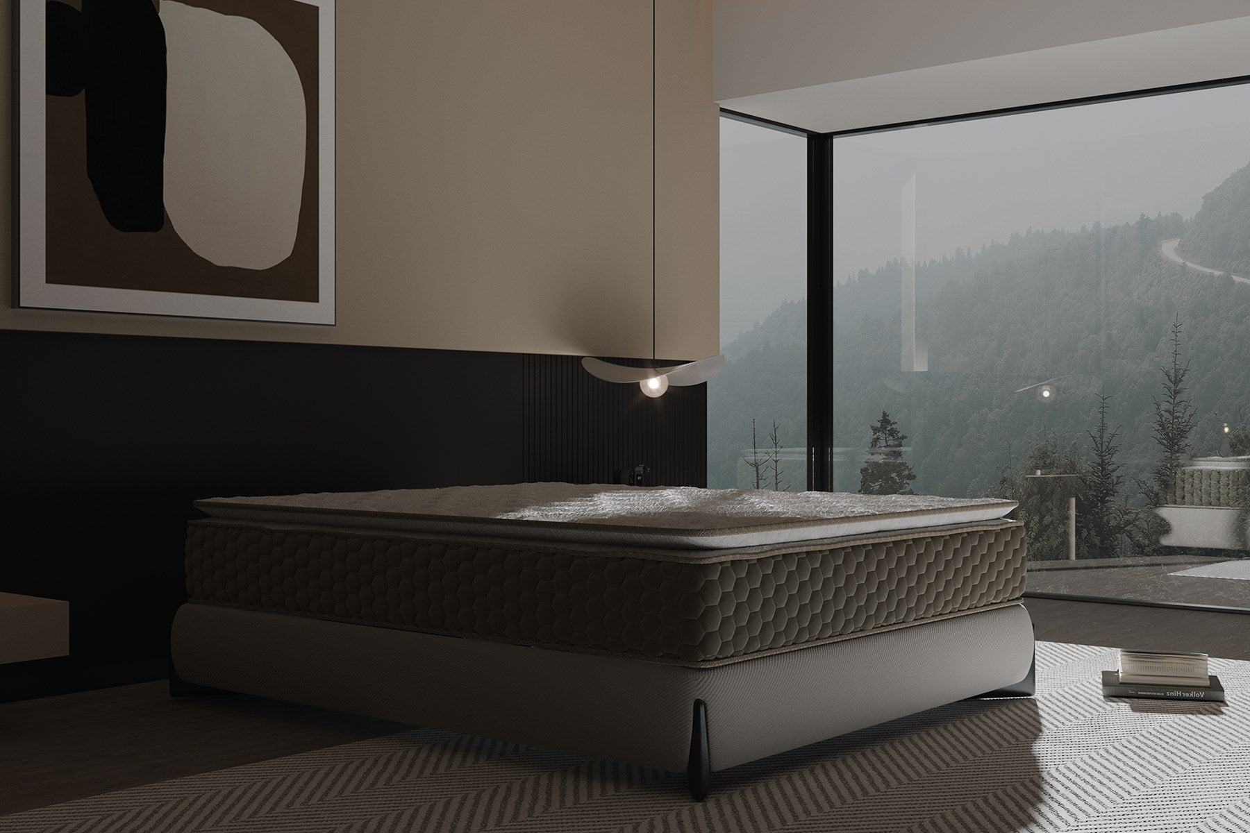 Argimo Mocha Çift Kişilik Pedli Paket Yaylı Yatak 30 cm