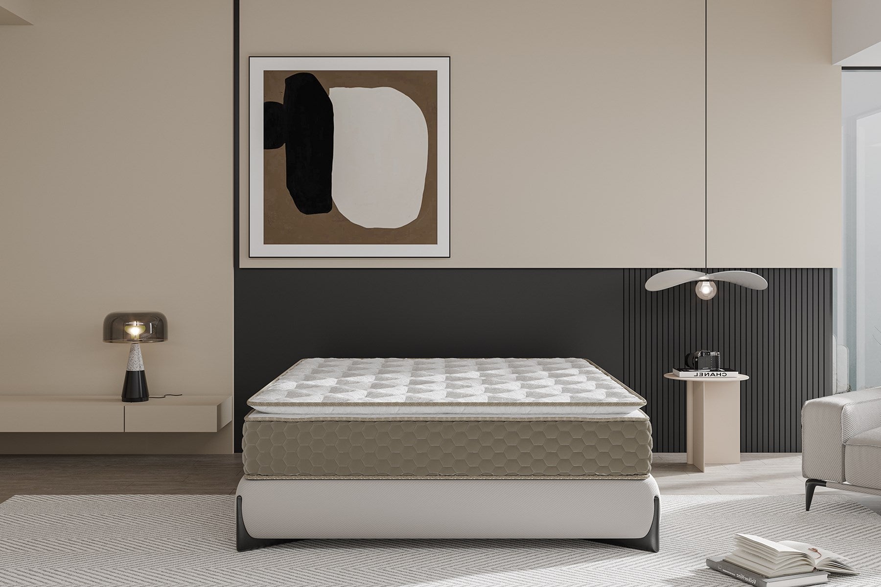 Argimo Mocha Çift Kişilik Pedli Paket Yaylı Yatak 30 cm