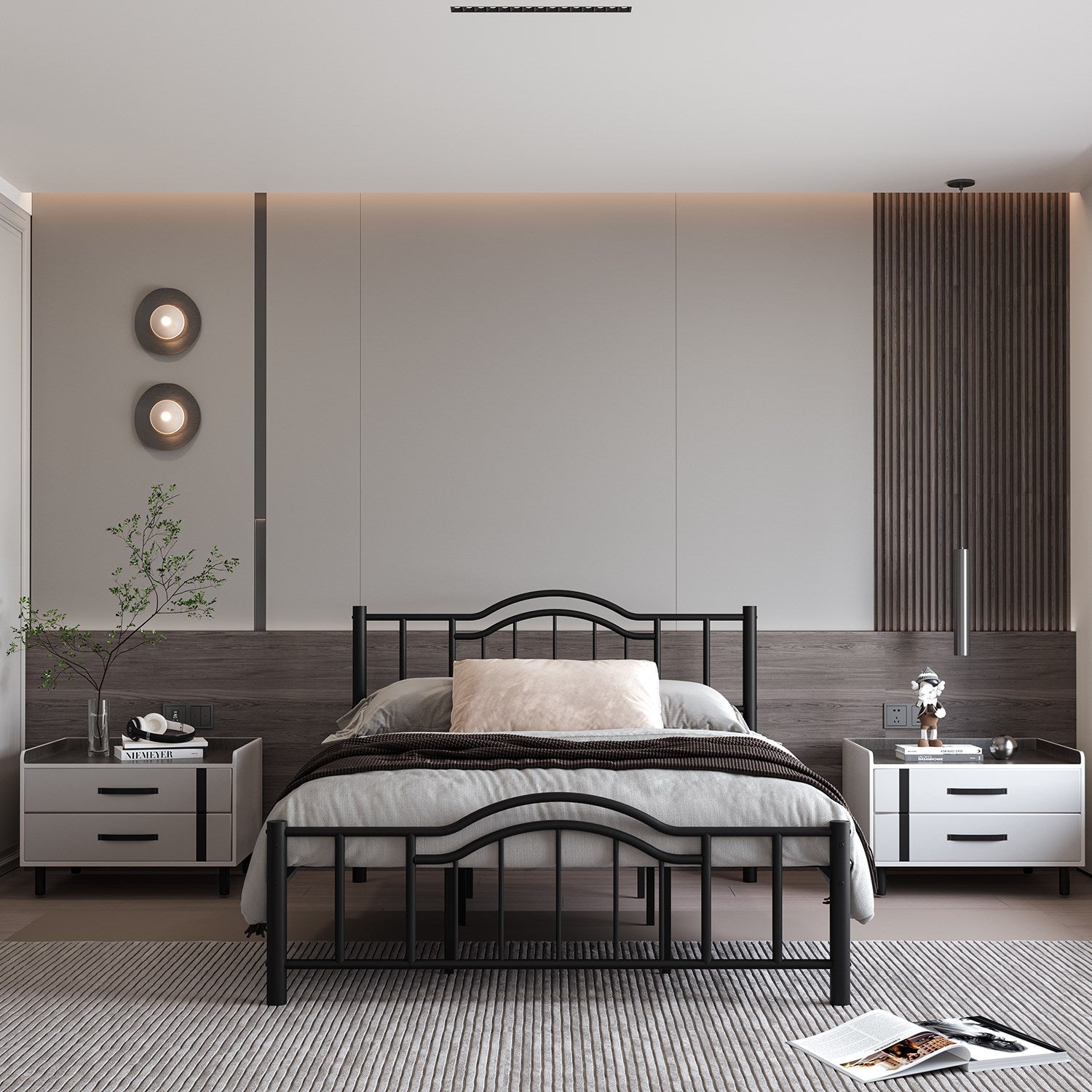 Argimo Belinay Ferforje Metal Çift Kişilik Karyola