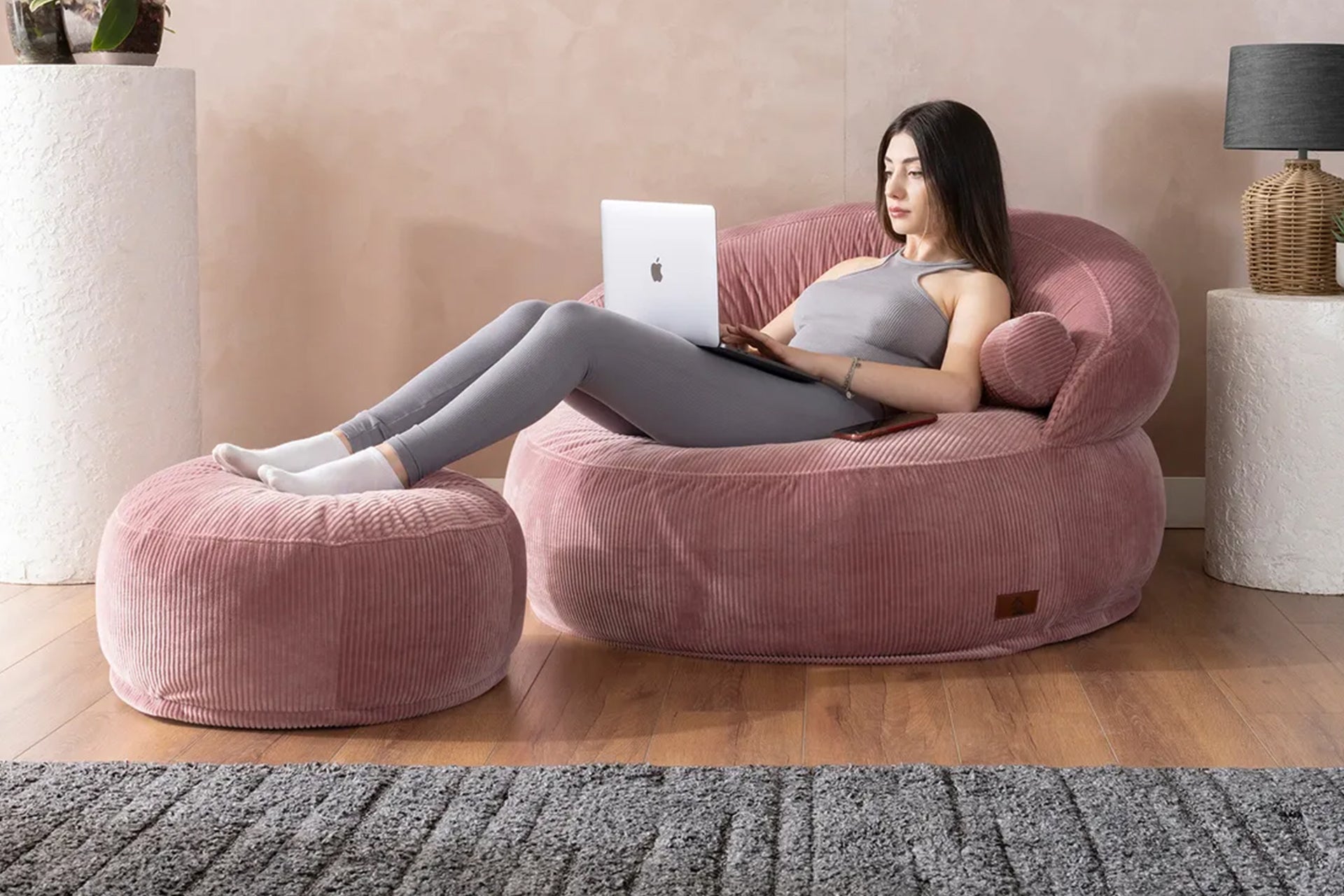 Argimo Elissa Yıkanabilir Tek Kişilik Berjer Puf Dinlenme Koltuğu