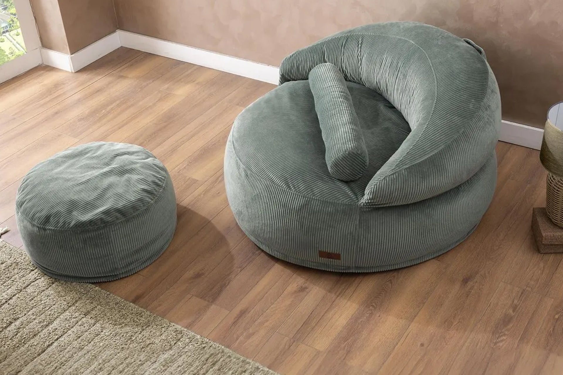 Argimo Elissa Yıkanabilir Tek Kişilik Berjer Puf Dinlenme Koltuğu