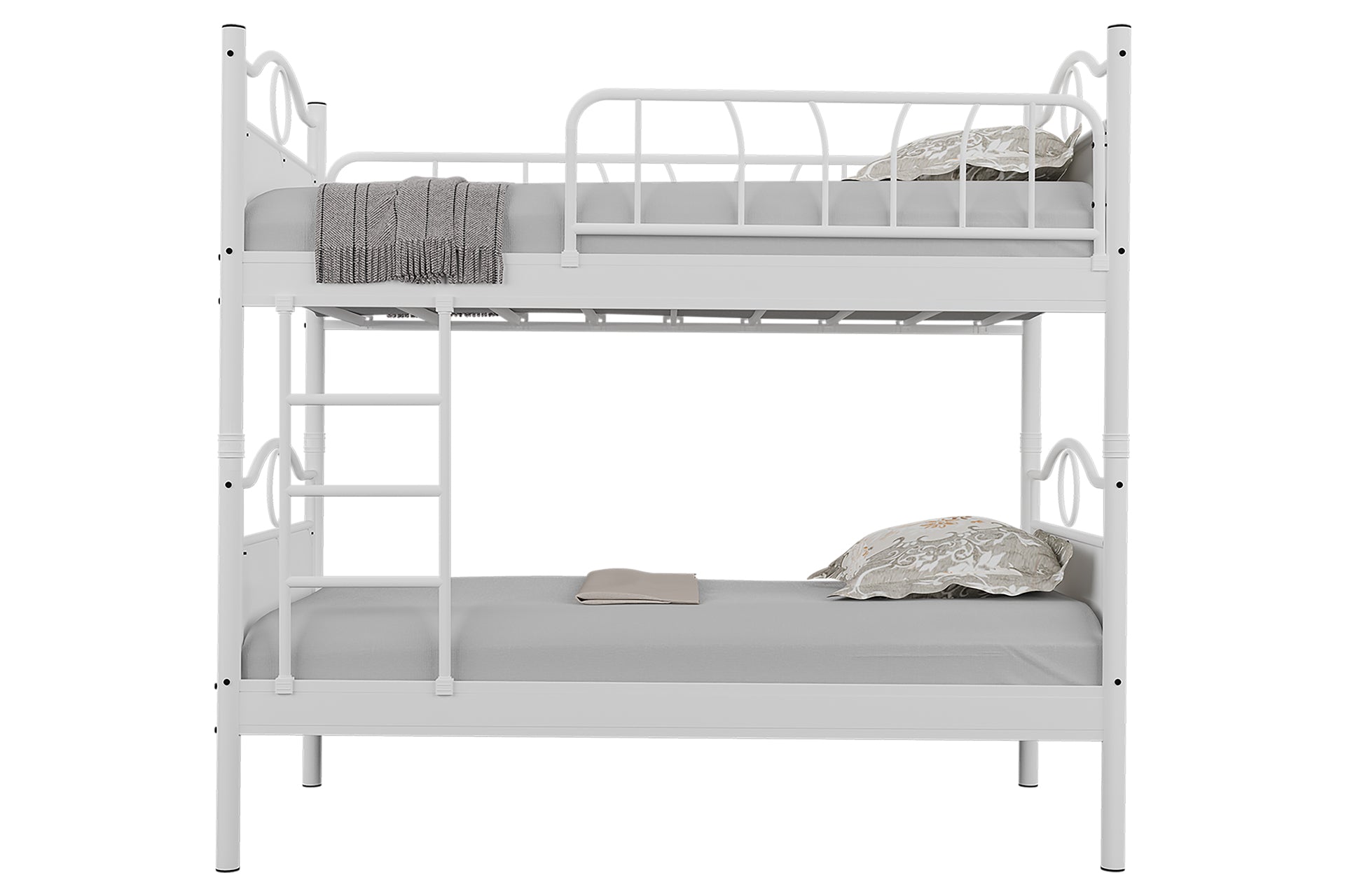 Argimo Zümrüt Genç Çocuk Odası Beyaz Metal Ranza ve Karyola