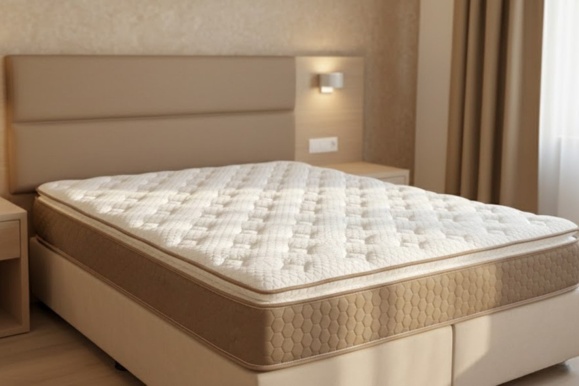 Argimo Mocha Çift Kişilik Pedli Paket Yaylı Yatak 30 cm