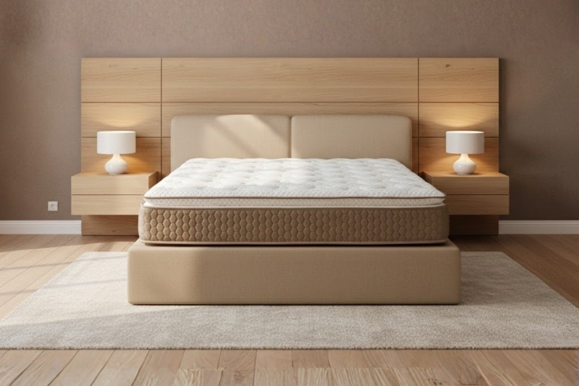 Argimo Mocha Çift Kişilik Pedli Paket Yaylı Yatak 30 cm