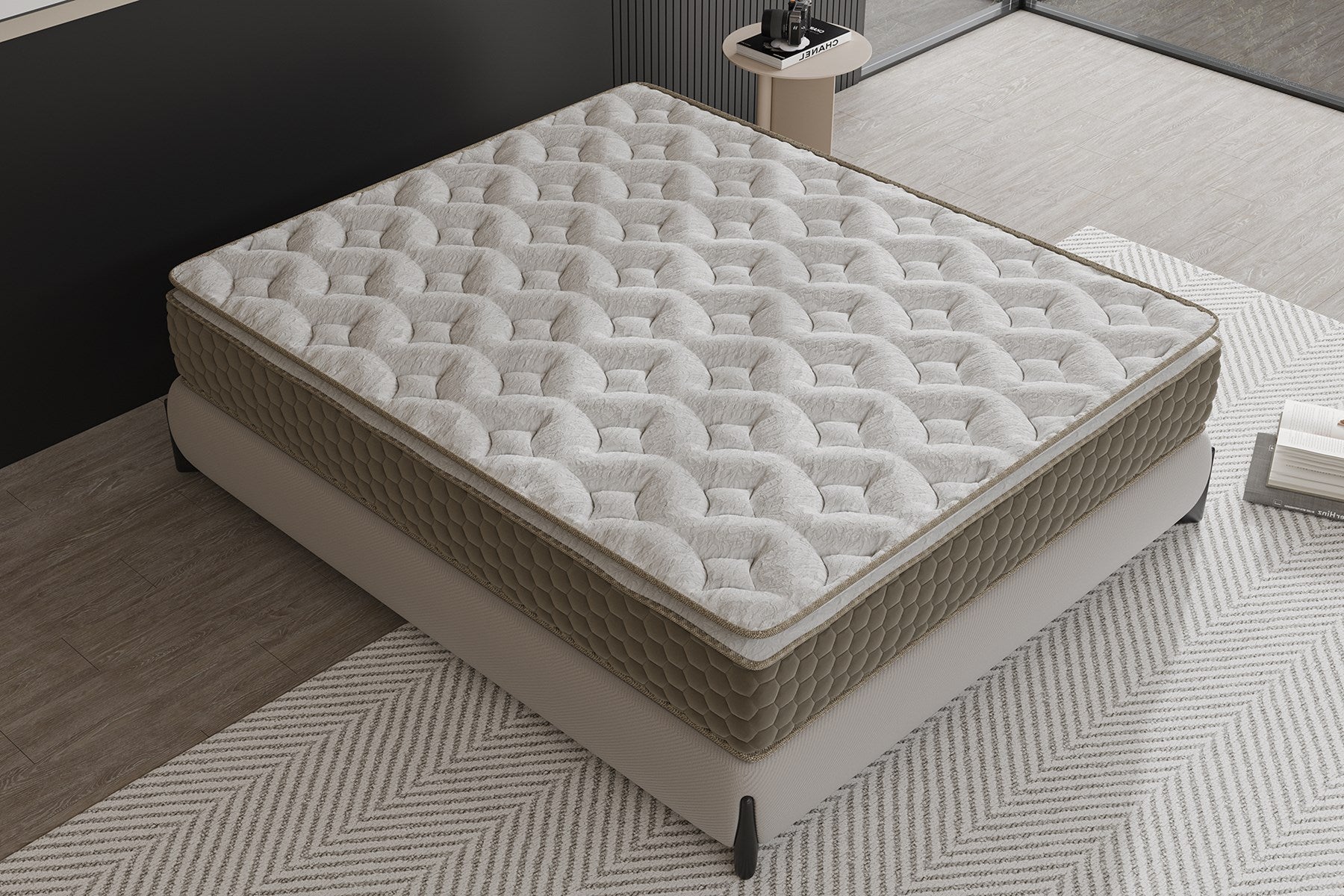 Argimo Mocha Çift Kişilik Pedli Paket Yaylı Yatak 30 cm