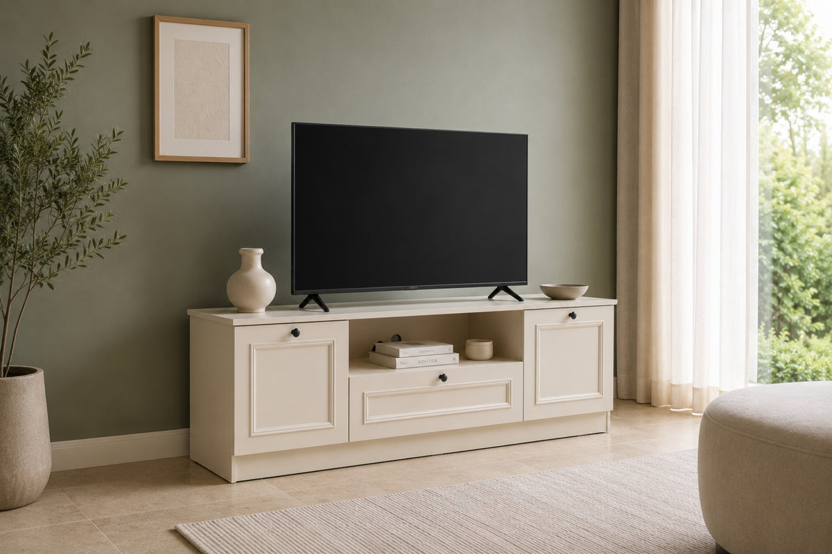 Argimo Maya TV Ünitesi 36x163x46 cm Beyaz