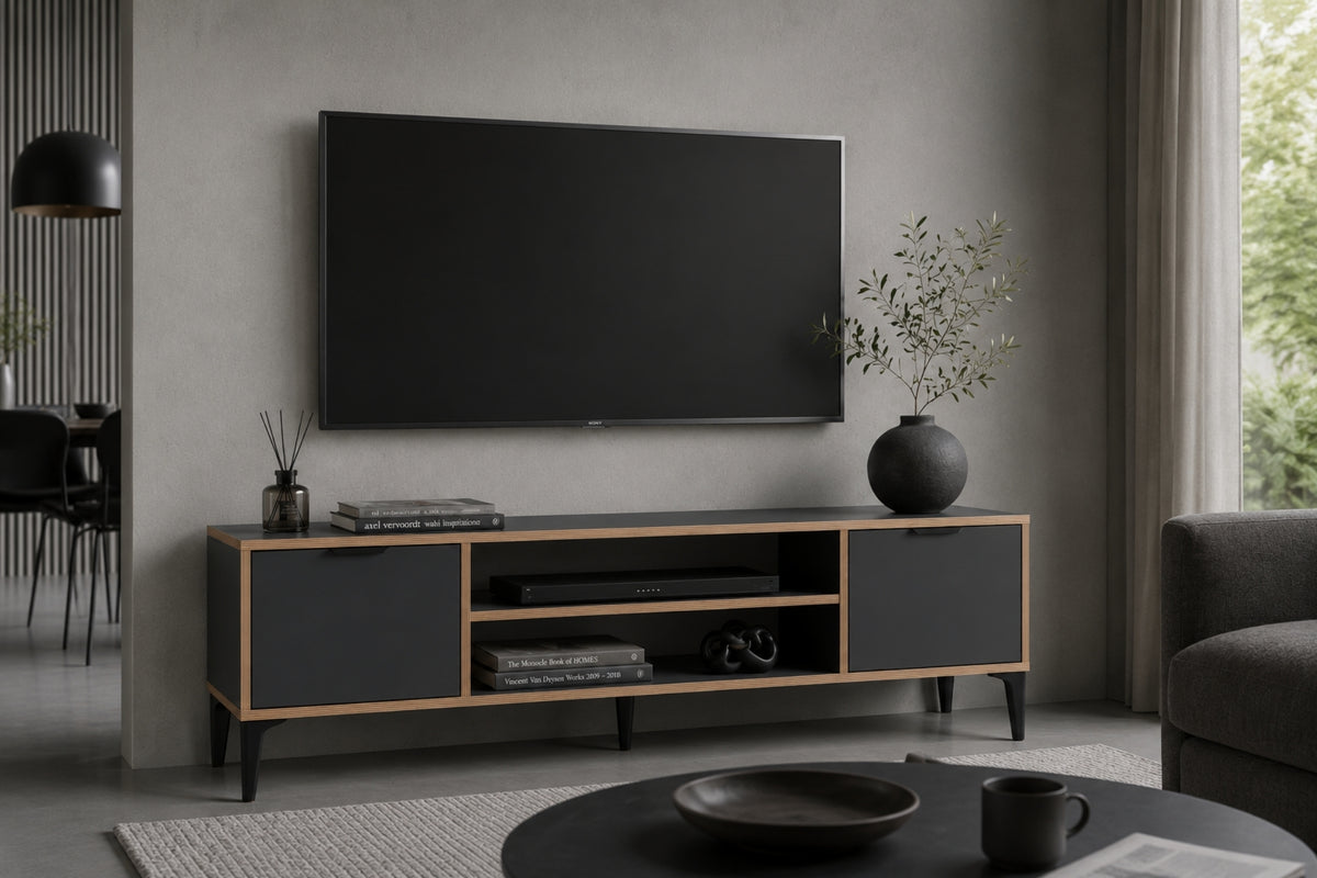 Argimo Arya 2 Kapaklı TV Ünitesi 35x140x46 cm